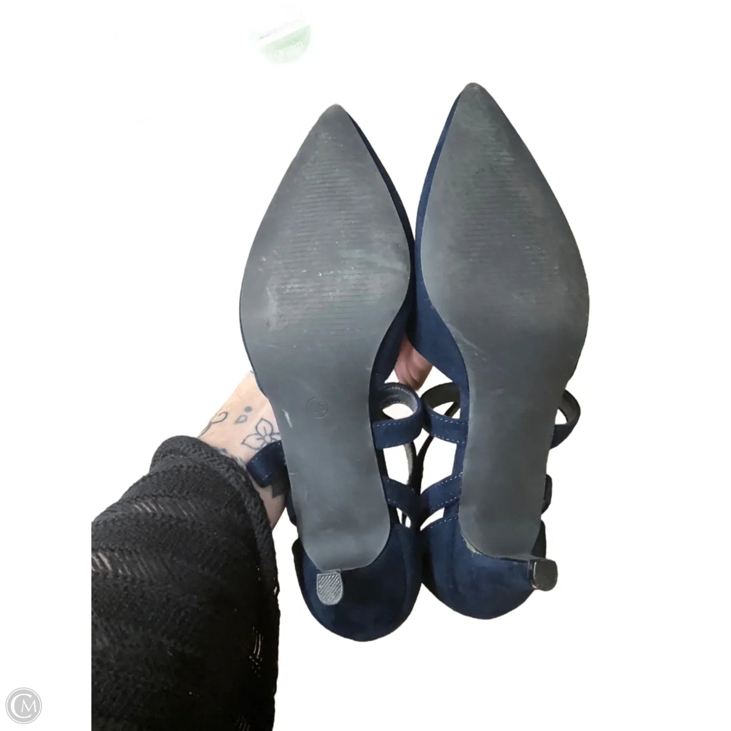 Shoes Heels Kitten By Clothes Mentor In Navy, Size: 6.5