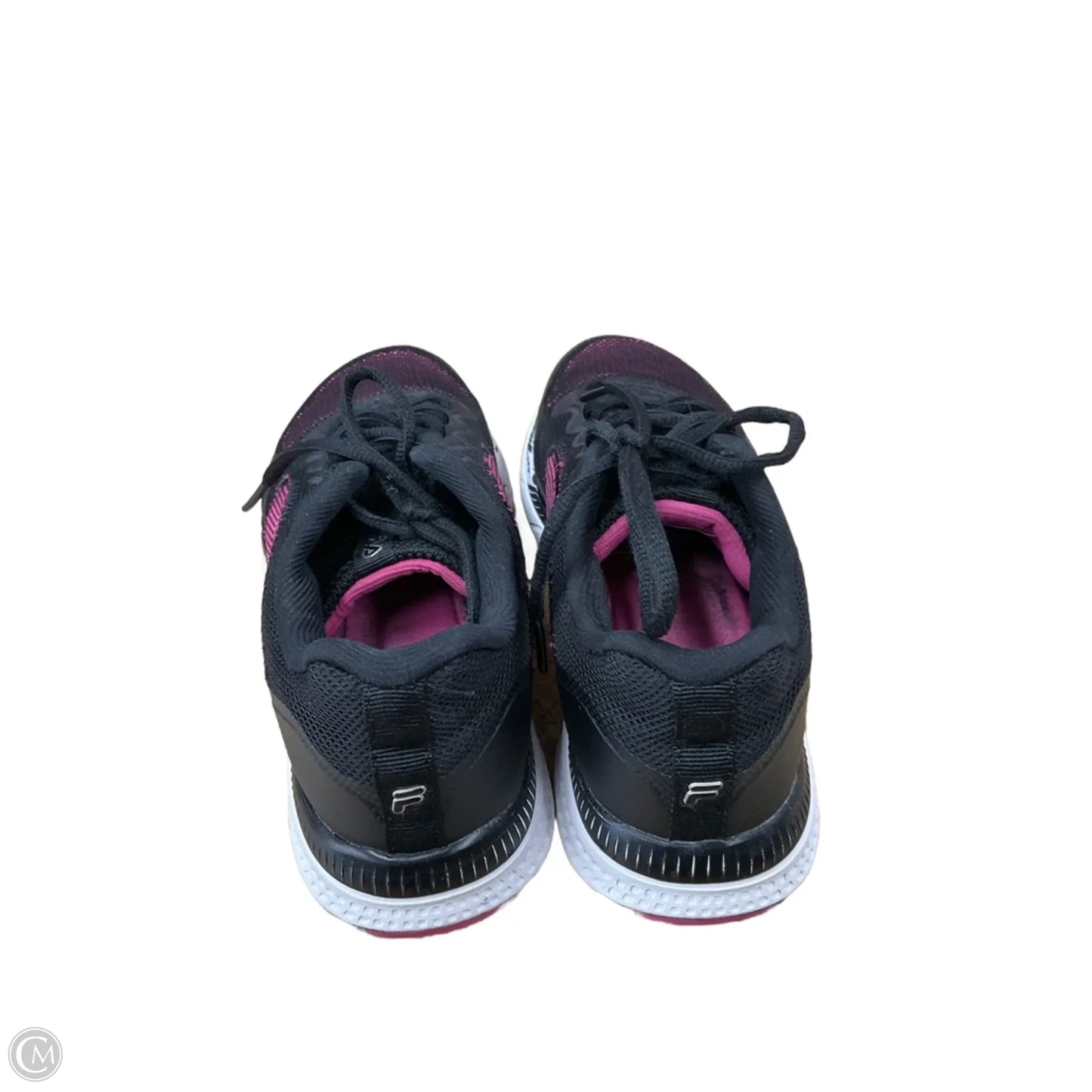 Shoes Athletic By Fila In Black & Pink, Size: 6