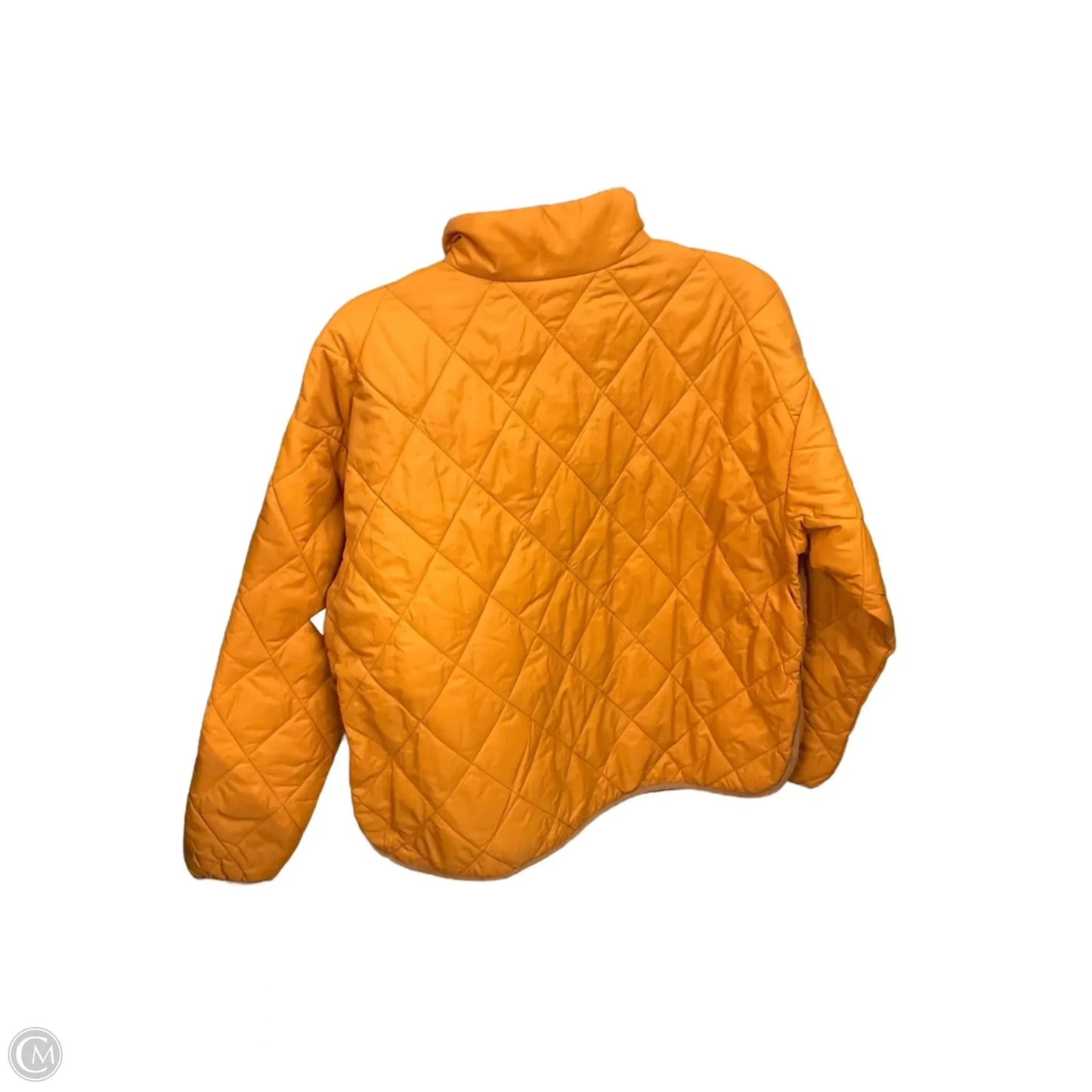 Jacket Puffer & Quilted By Cmb In Orange, Size: M