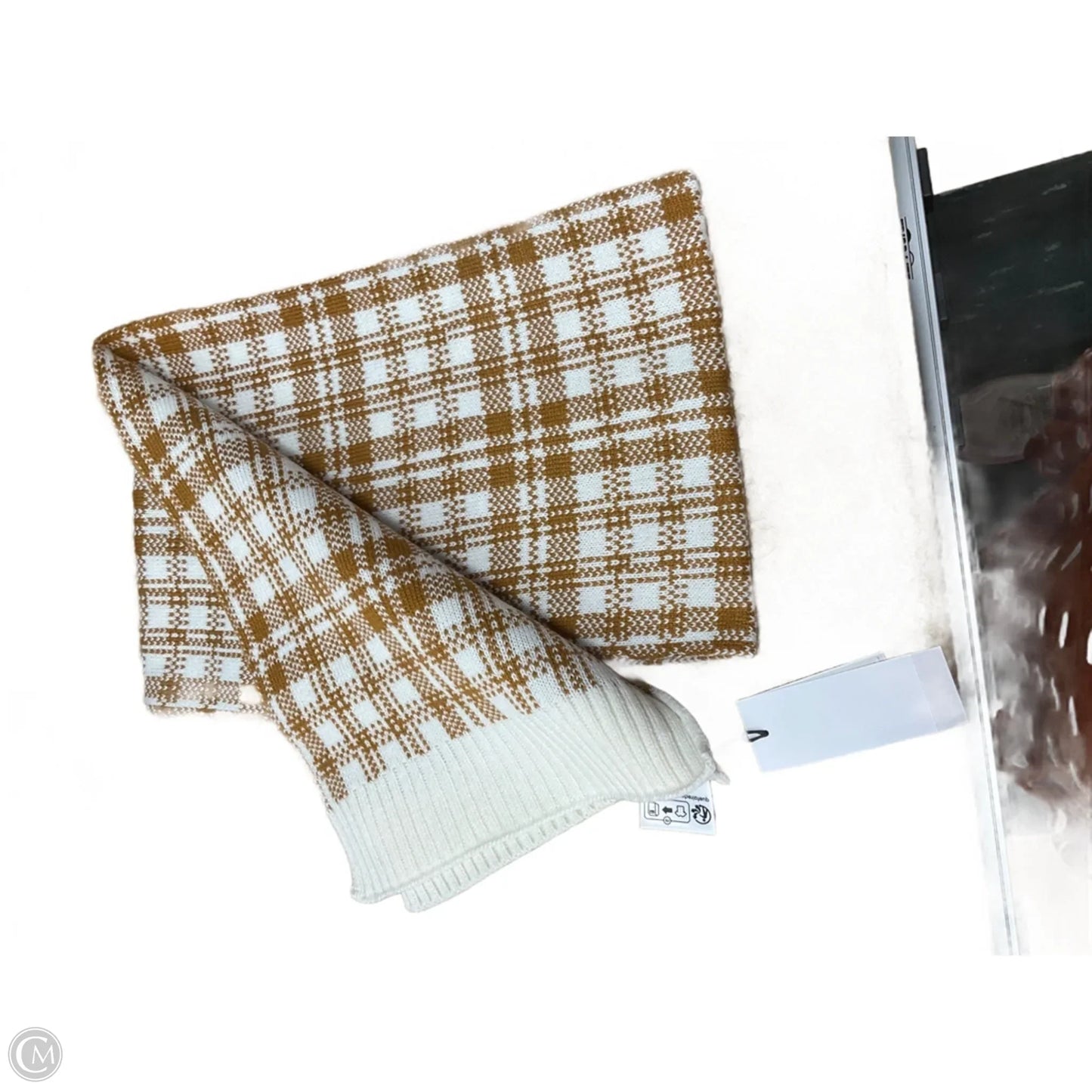 Scarf Winter By Timberland In Tan & White