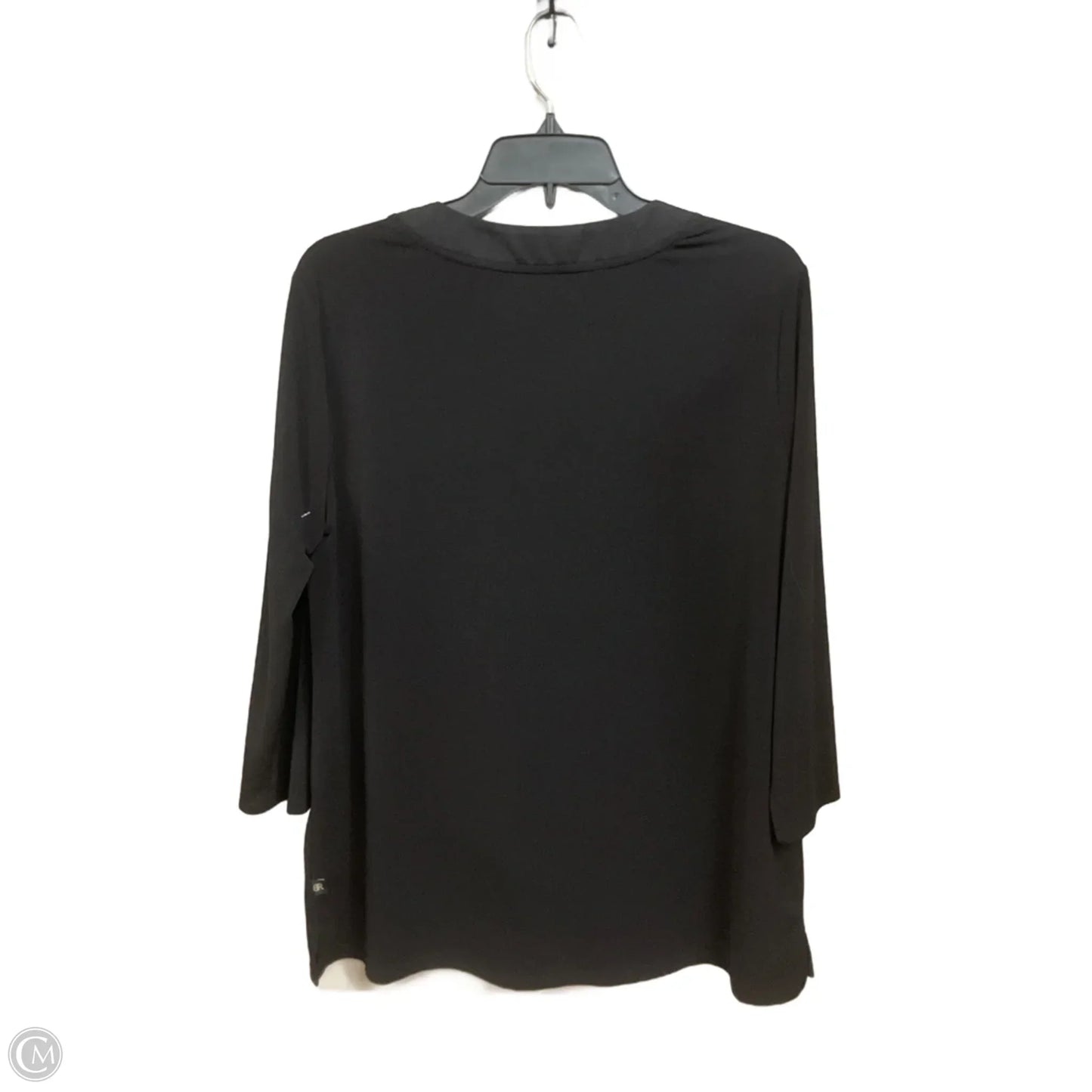 Top 3/4 Sleeve By Banana Republic In Black, Size: L