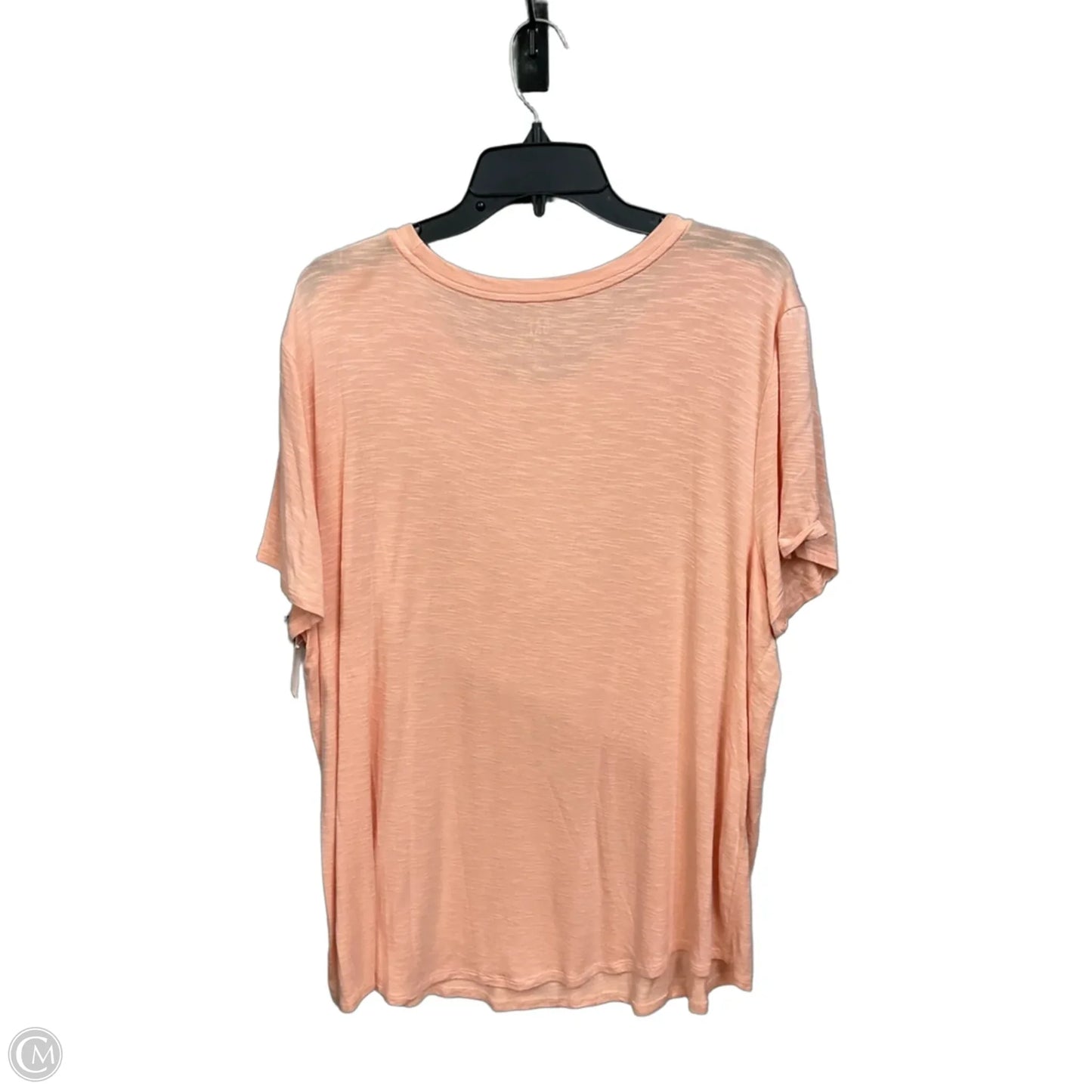 Top Short Sleeve By Gap In Peach, Size: Xxl