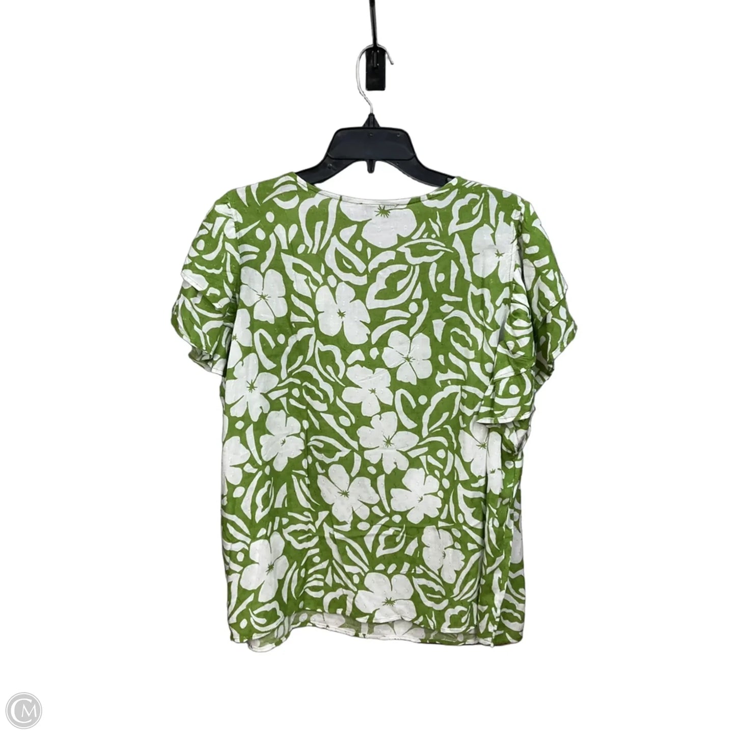 Top Short Sleeve By Rachel Zoe In Floral Print, Size: 1x