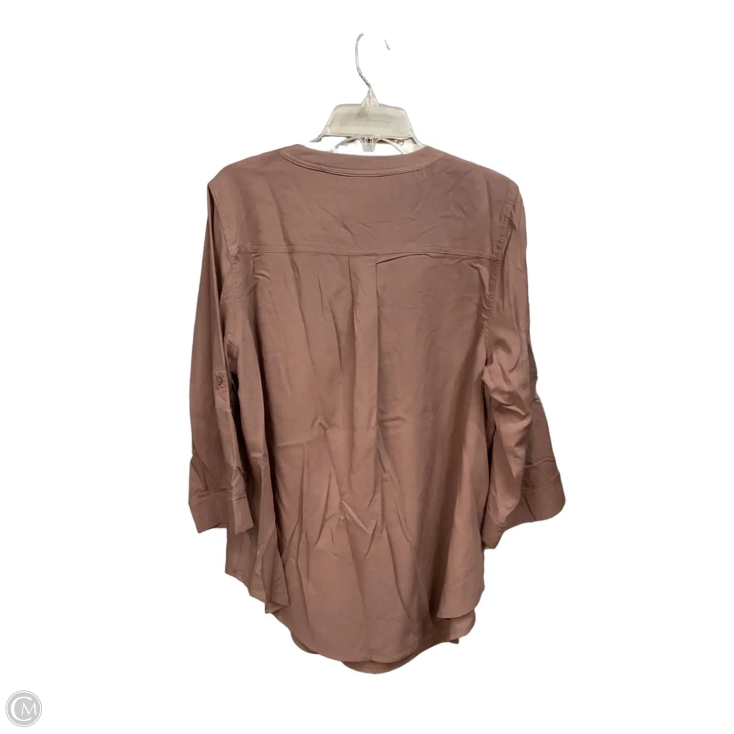 Top 3/4 Sleeve By Torrid In Taupe, Size: 1x
