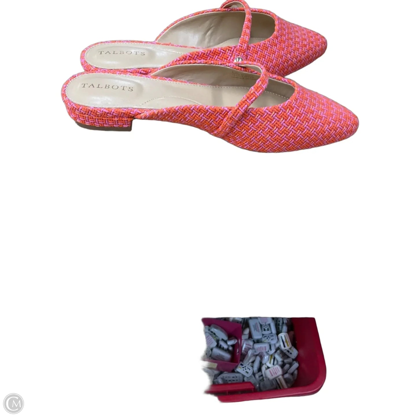 Shoes Flats By Talbots In Orange & Pink, Size: 8.5