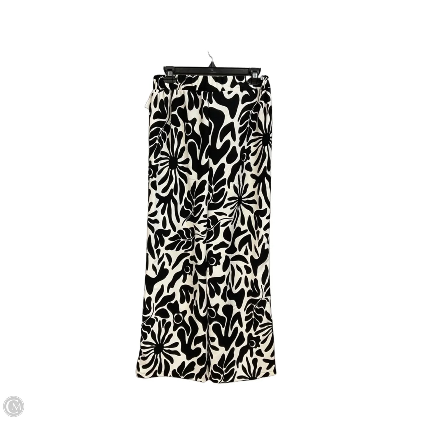 Pants Wide Leg By Cme In Black & White, Size: 4