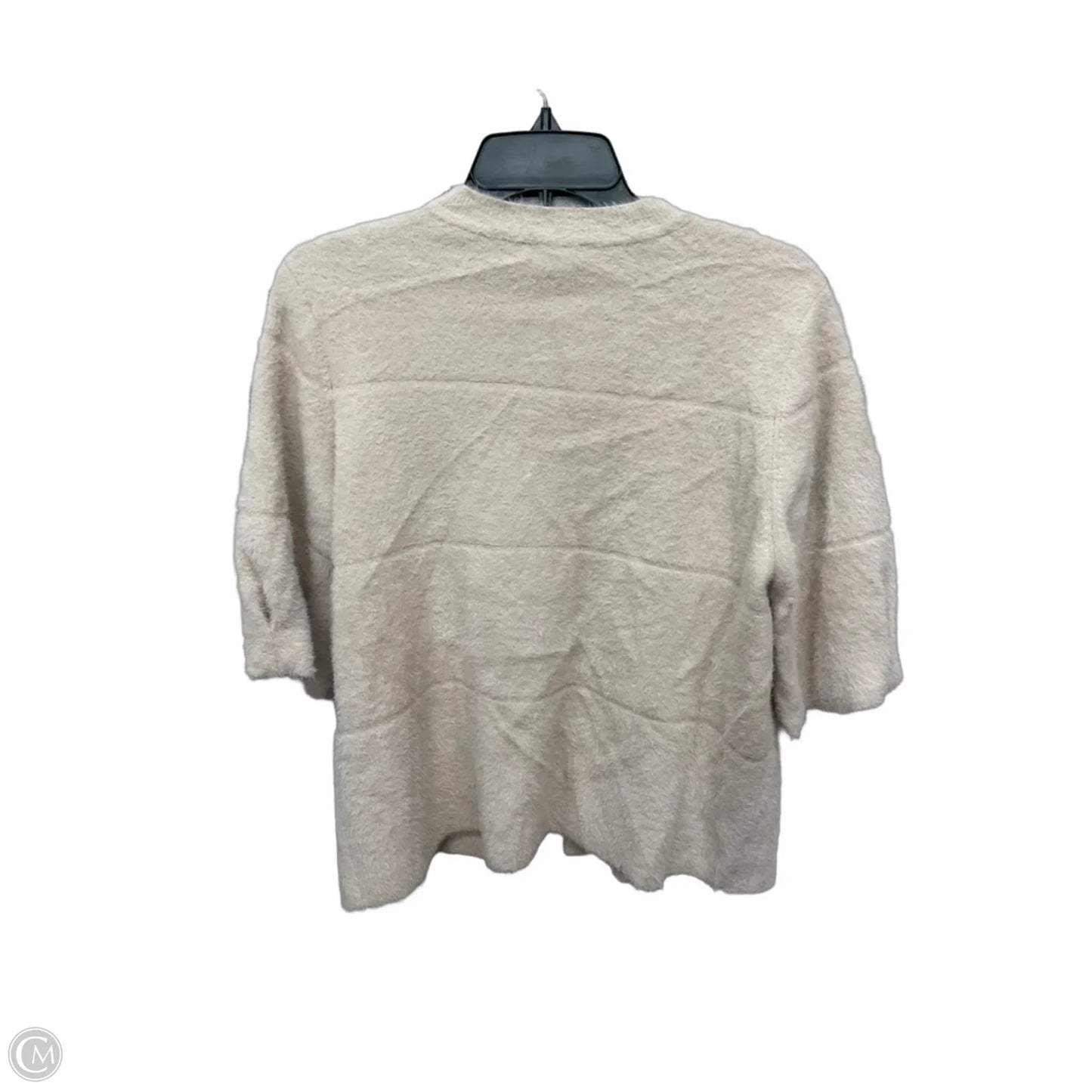 Top Short Sleeve By Chicos In Tan, Size: M