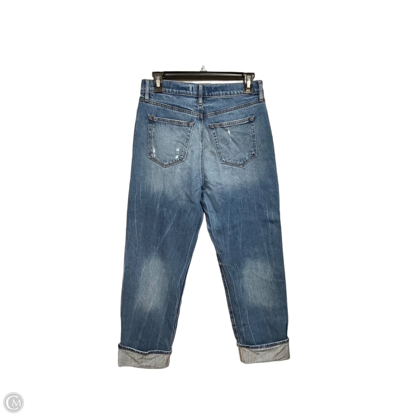Jeans Straight By Loft In Blue Denim, Size: 4
