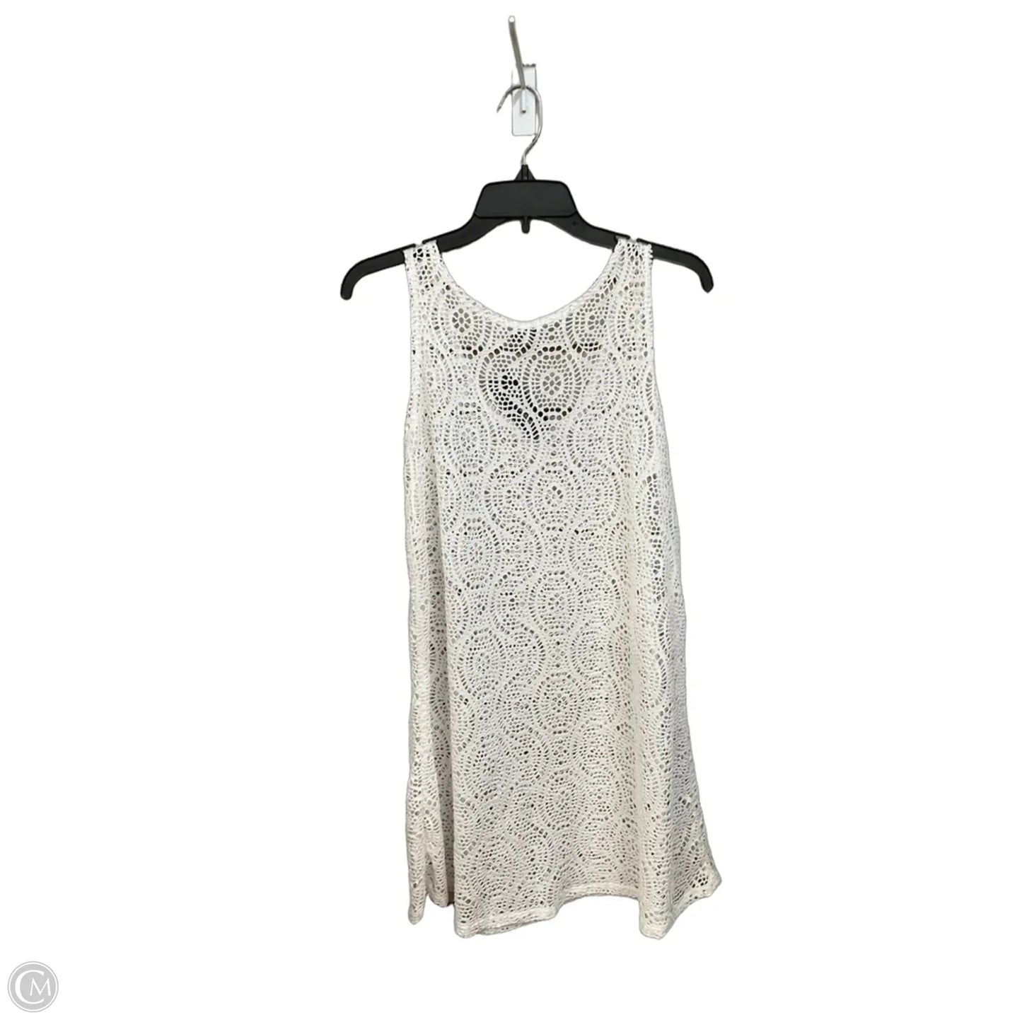 Top Sleeveless By Clothes Mentor In White, Size: L