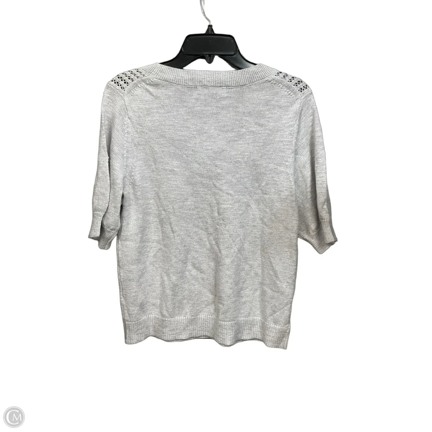 Top Short Sleeve By Banana Republic In Grey, Size: M