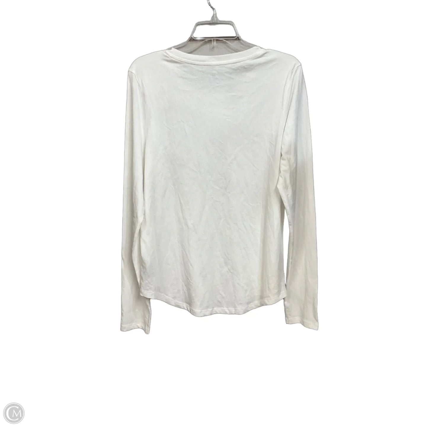 Top Long Sleeve By Gap In White, Size: M