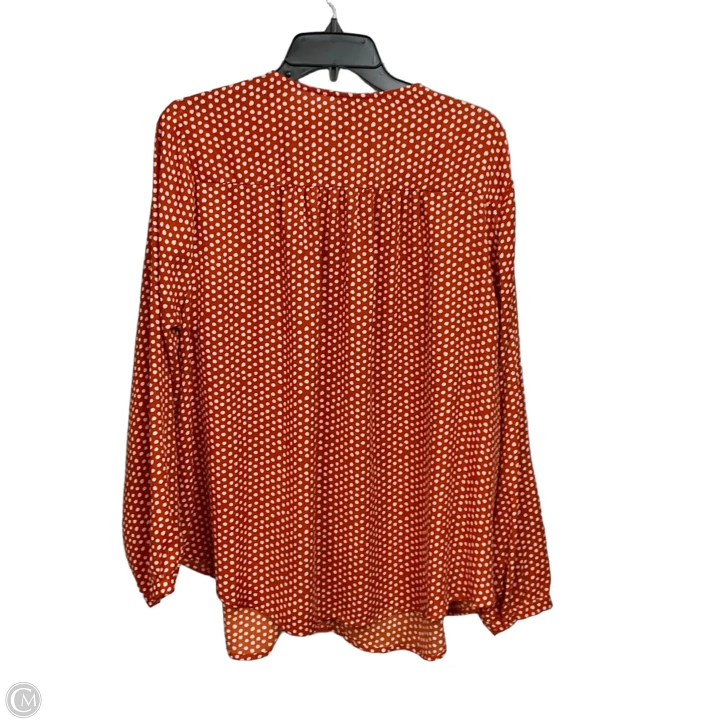 Blouse Long Sleeve By Torrid In Orange, Size: 2x