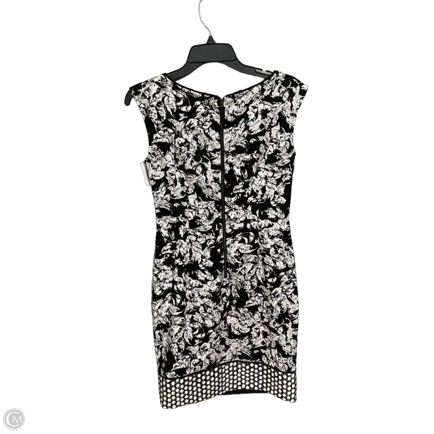 Dress Casual Midi By Ann Taylor In Black & White, Size: Xs