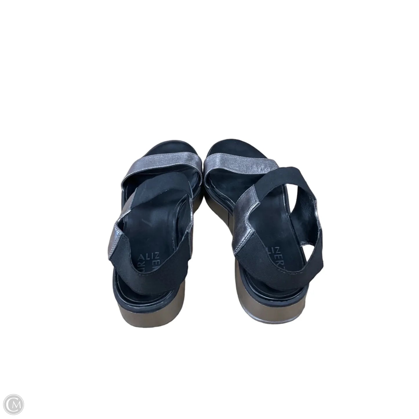 Sandals Heels Platform By Naturalizer In Grey, Size: 8.5