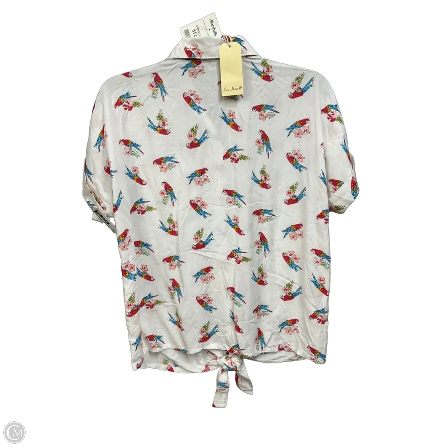 Blouse Short Sleeve By Love Notes In White, Size: S