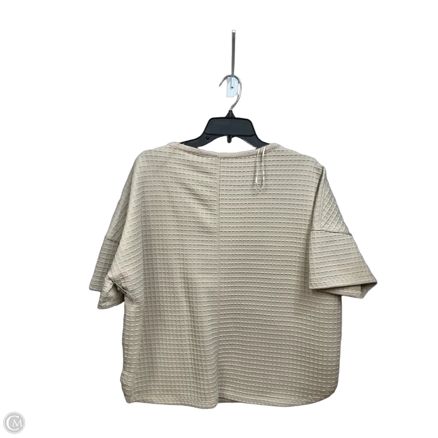 Top Short Sleeve By Max Studio In Tan, Size: Xs