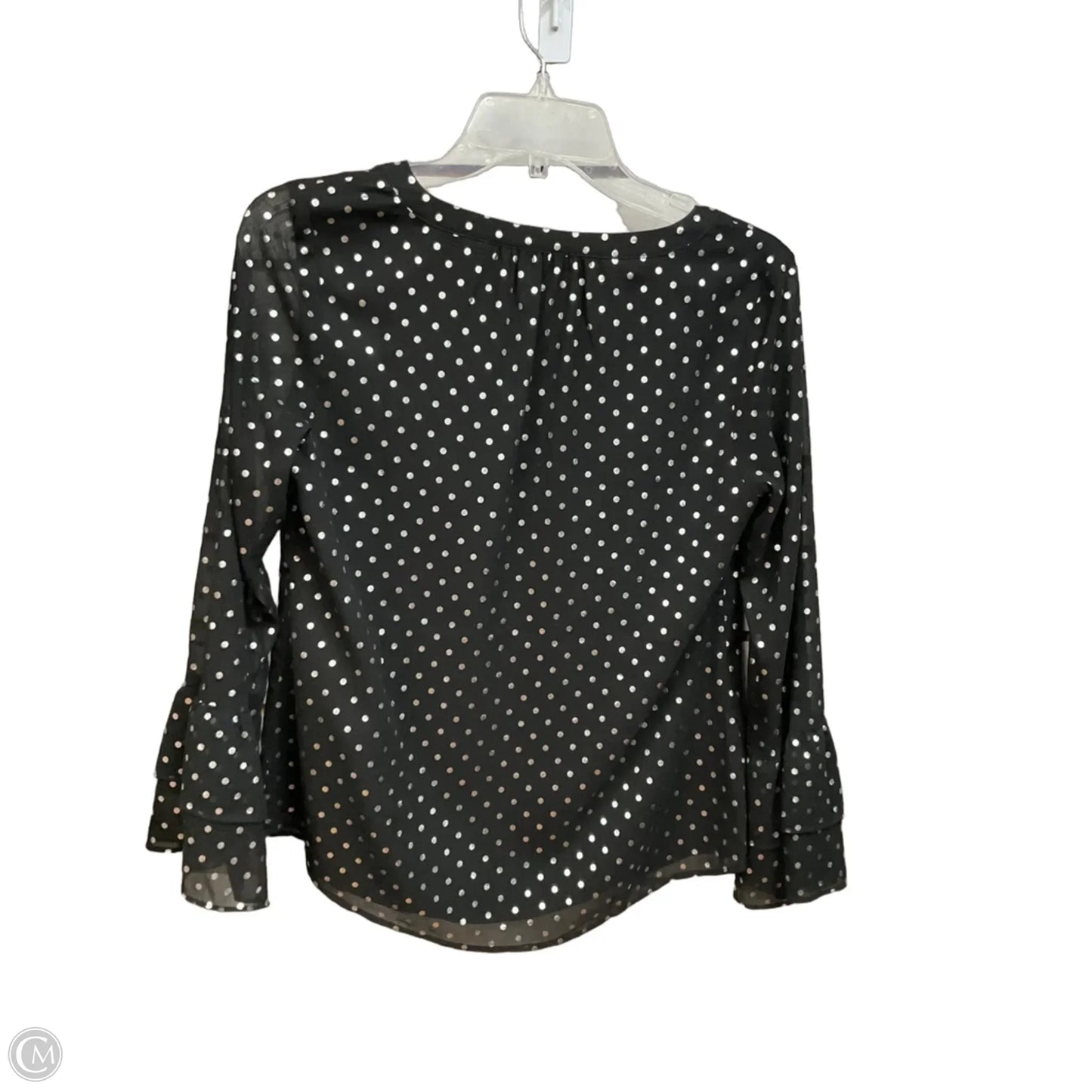 Blouse Long Sleeve By Talbots In Black, Size: Xsp