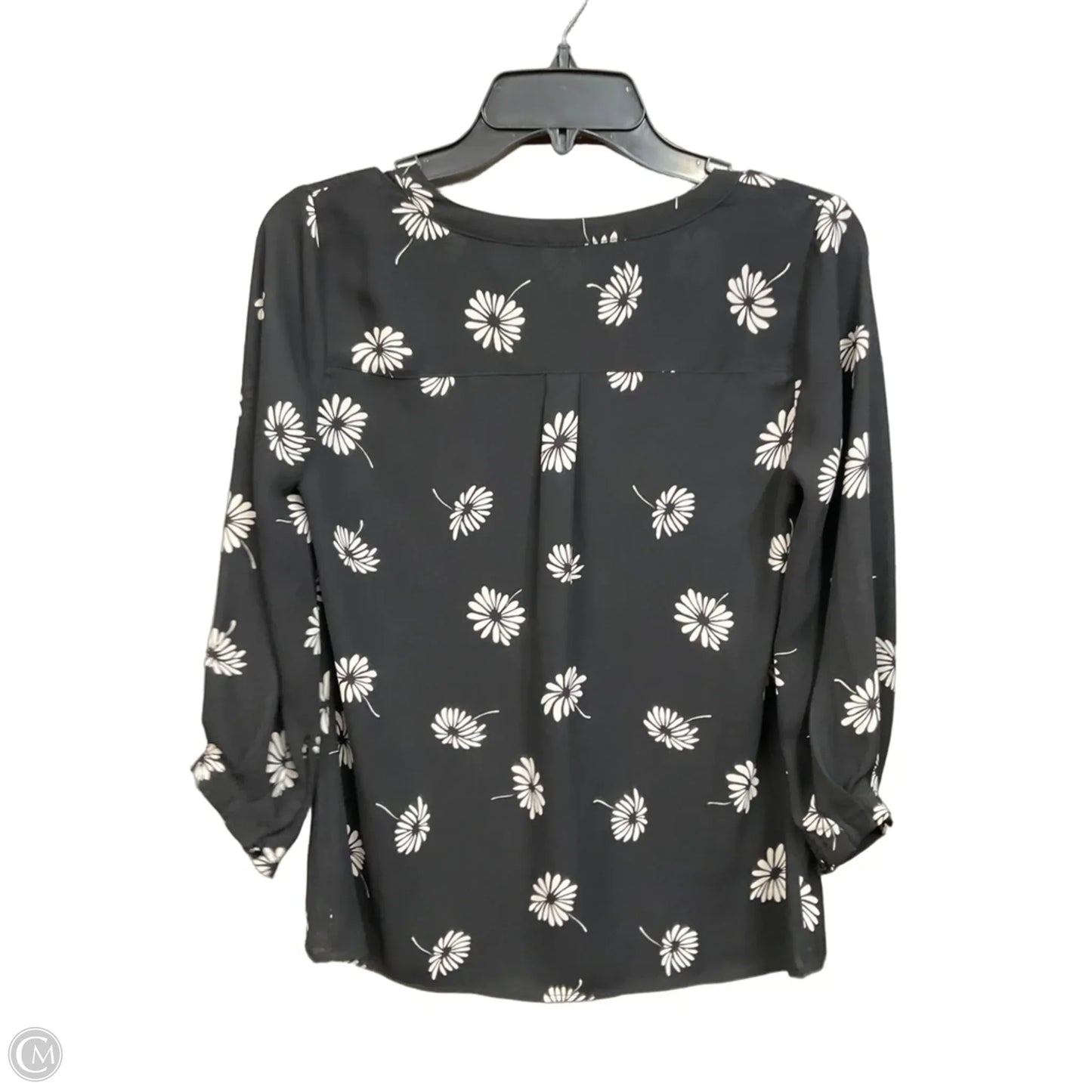 Blouse Long Sleeve By Talbots In Black, Size: Xsp