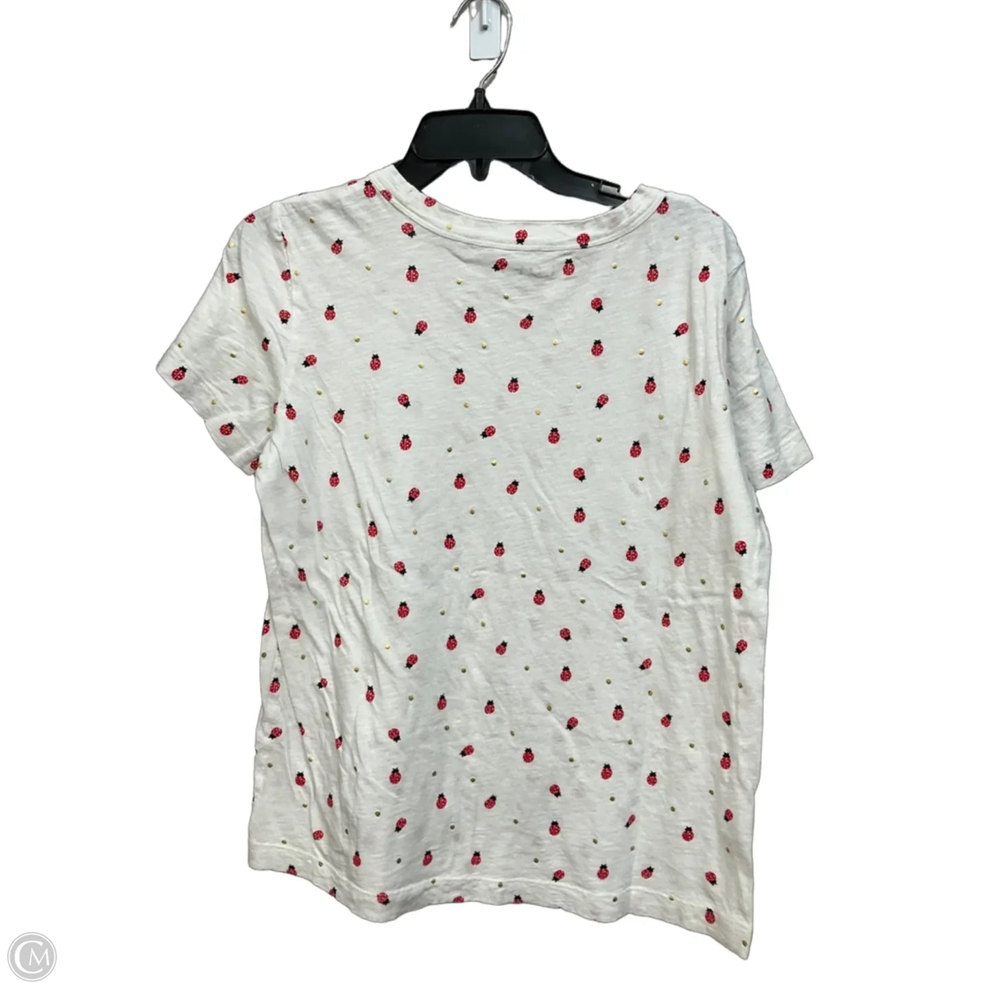 Top Short Sleeve Basic By Loft In White, Size: M