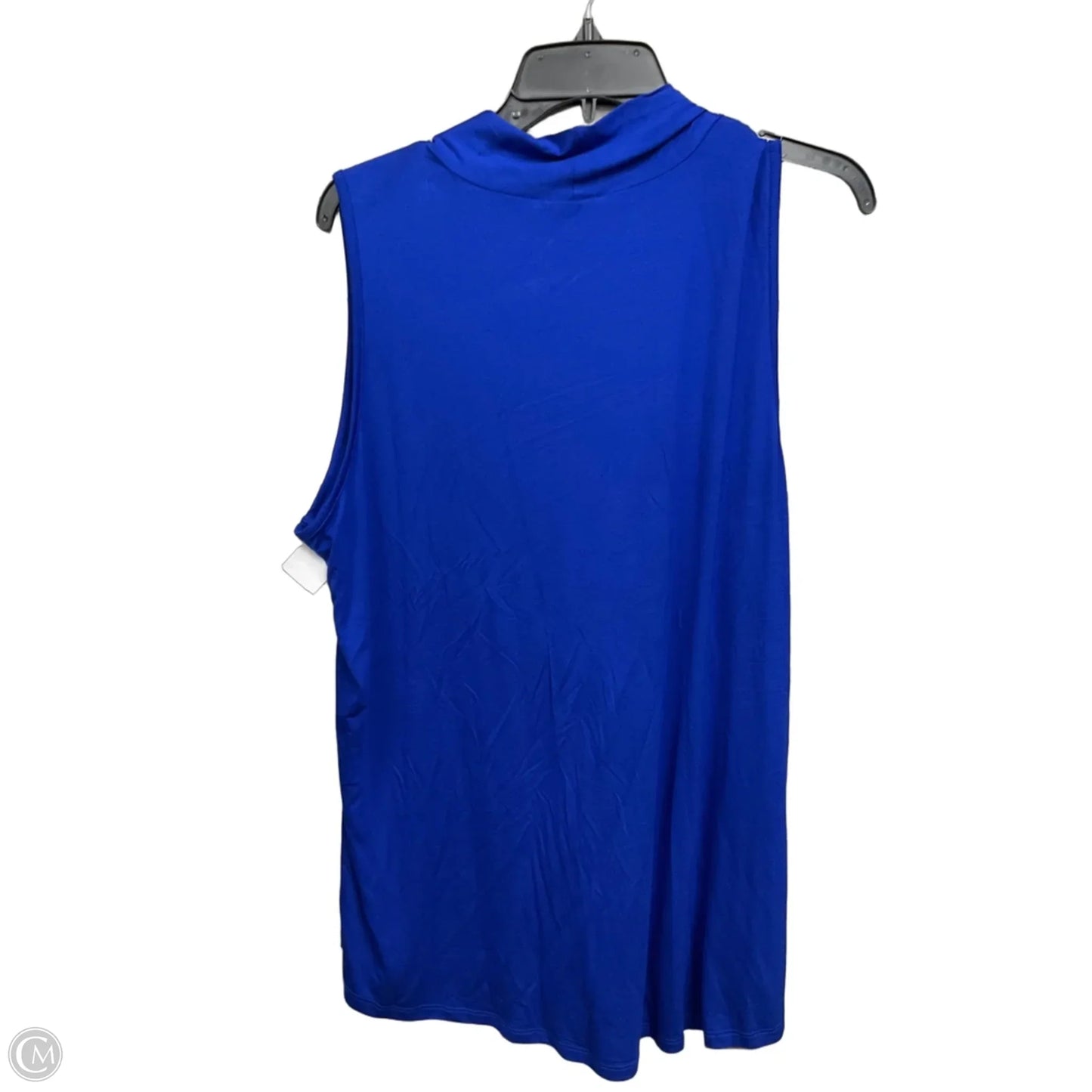 Top Sleeveless By Cable And Gauge In Blue, Size: 1x