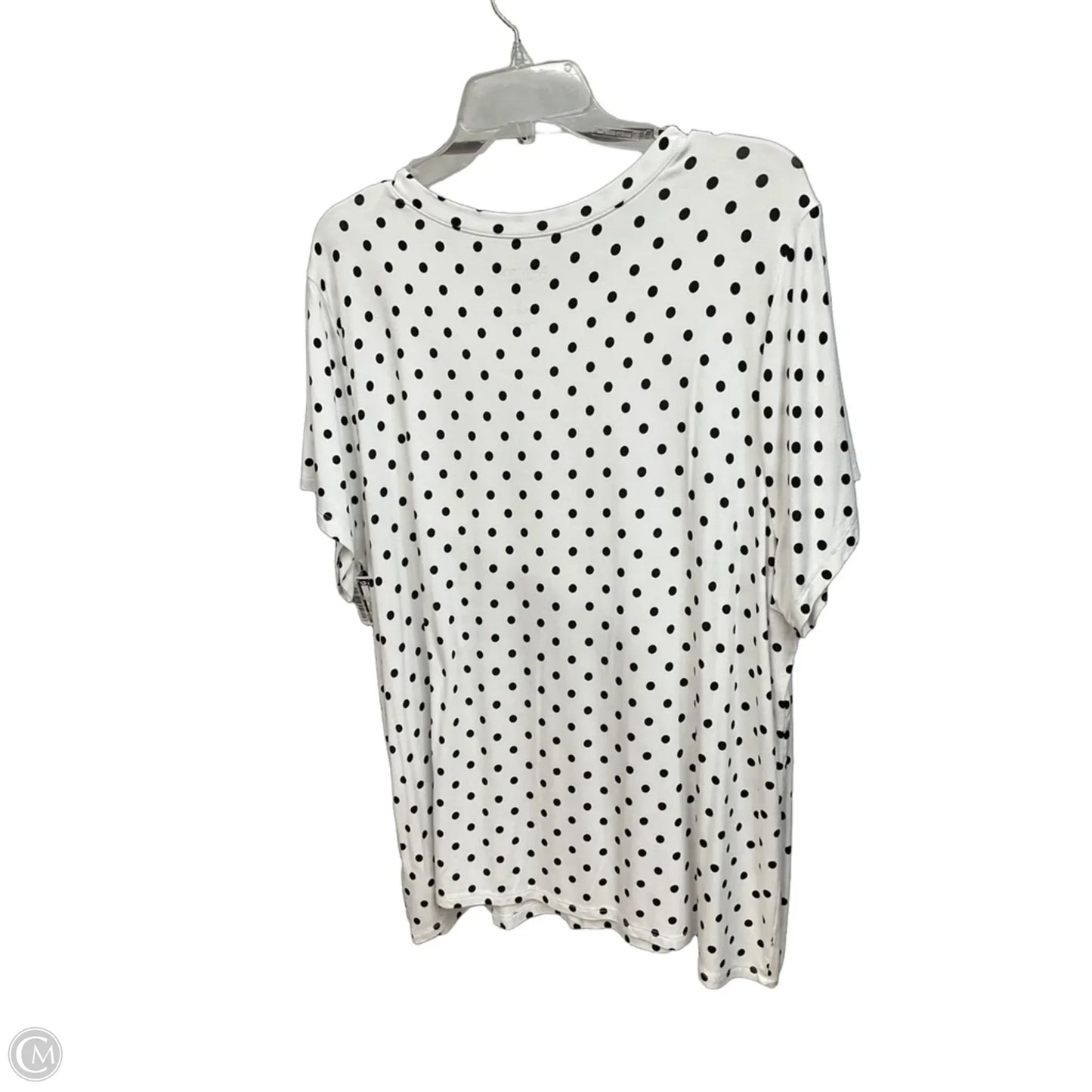 Top Short Sleeve Basic By Torrid In Polkadot Pattern, Size: 3x