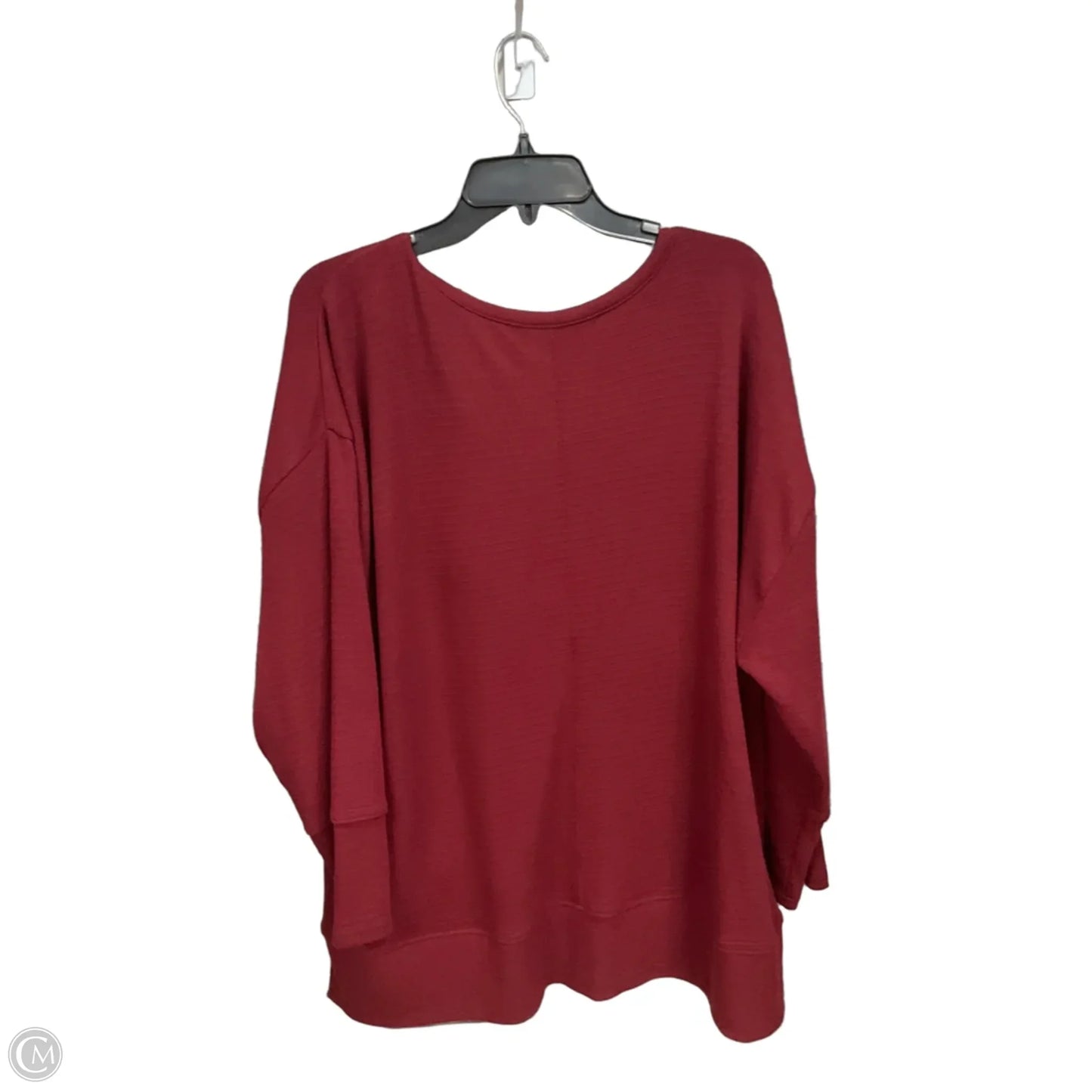 Top Long Sleeve By Lane Bryant In Red, Size: 2x
