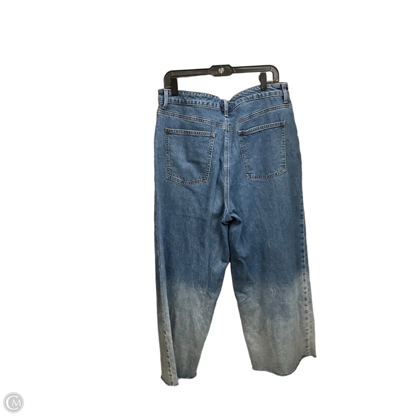Jeans Straight By Talbots In Blue Denim, Size: 14