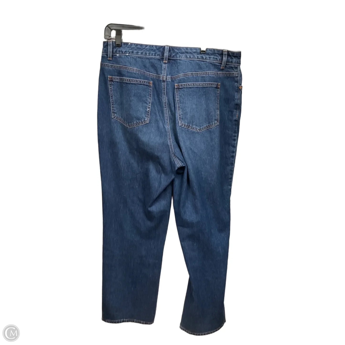 Jeans Straight By Talbots In Blue Denim, Size: 14