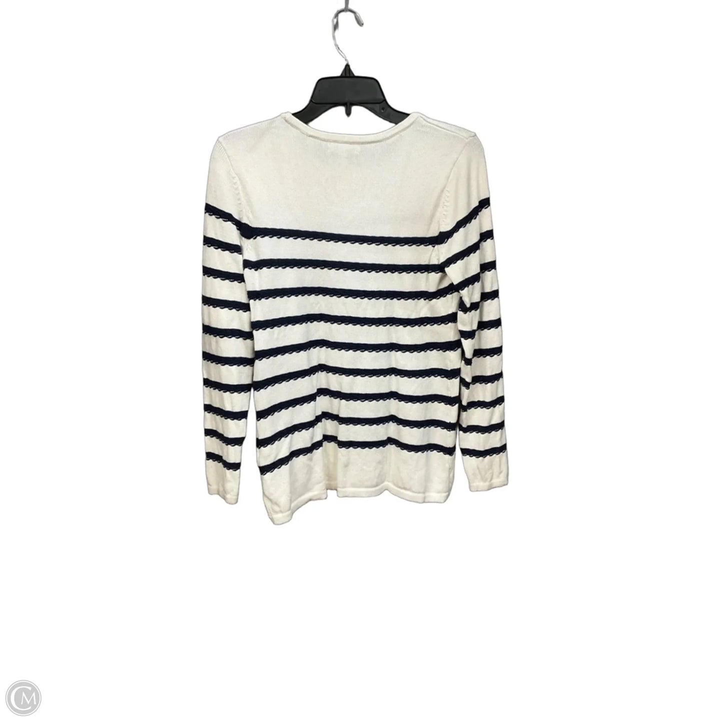 Top Long Sleeve By Charter Club In White, Size: S