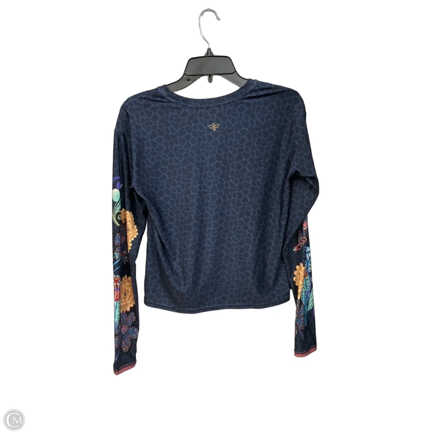 Athletic Top Long Sleeve Crewneck By Johnny Was In Blue, Size: Xs