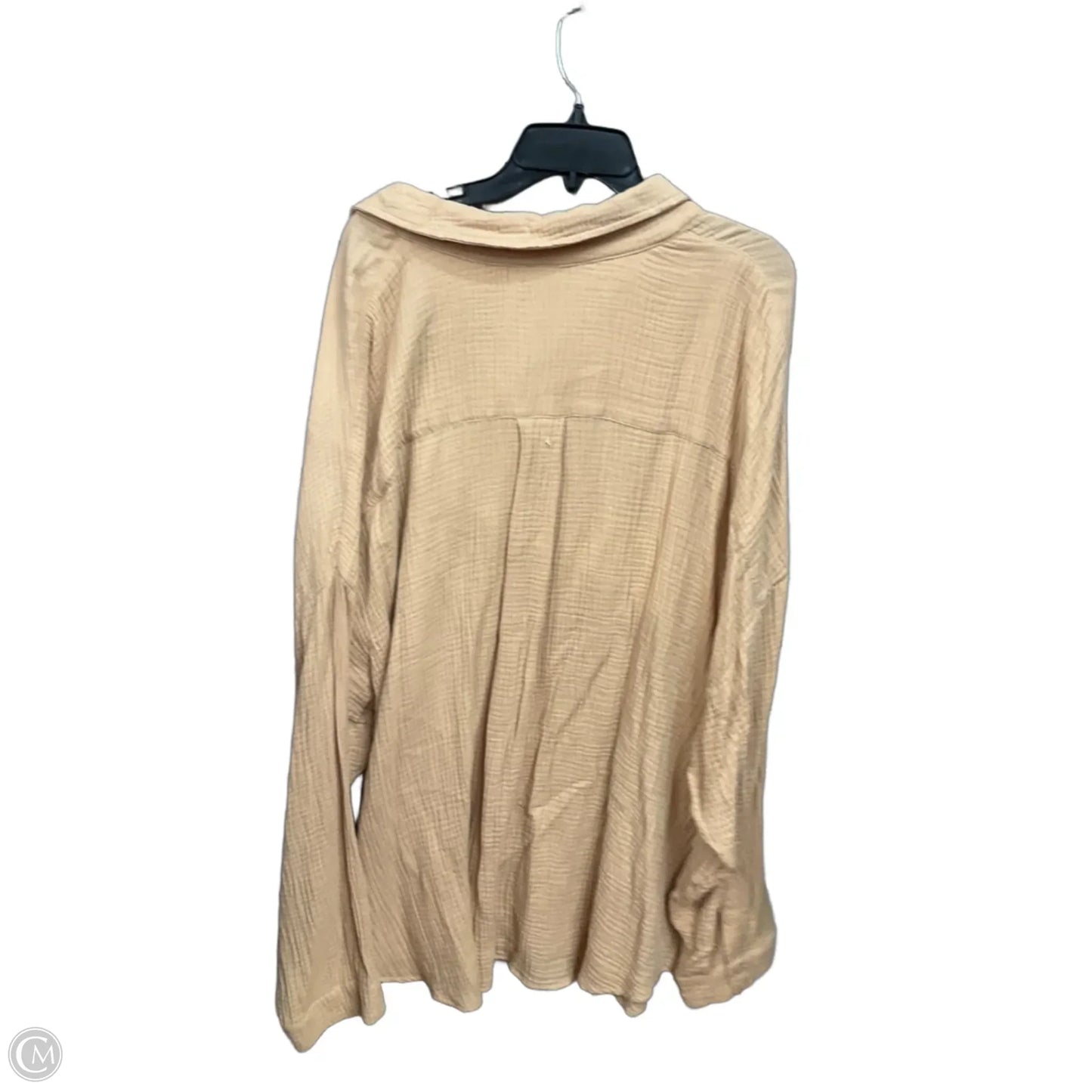 Top Long Sleeve By Torrid In Tan, Size: 4x