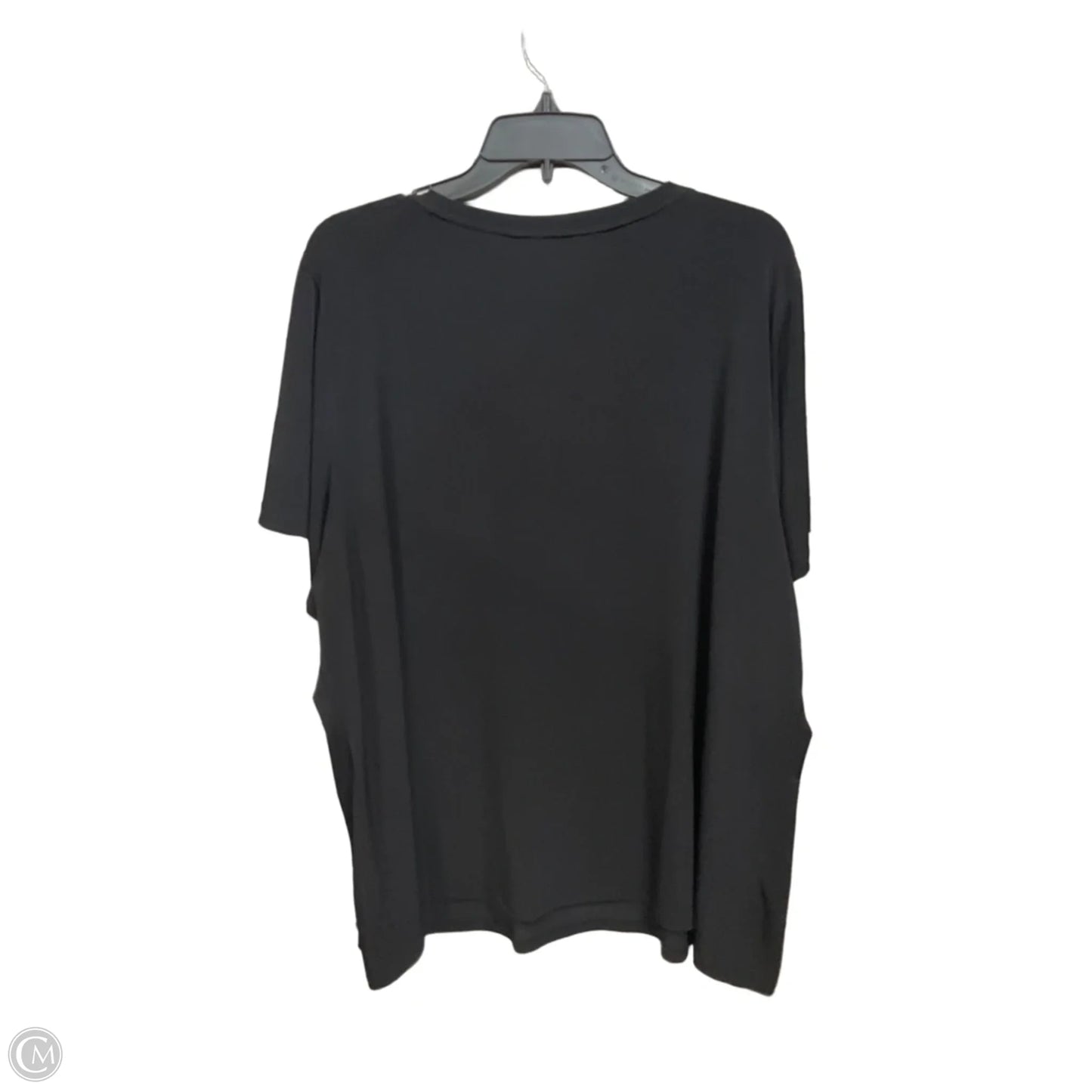 Top Short Sleeve Basic By Calvin Klein In Black, Size: 3x