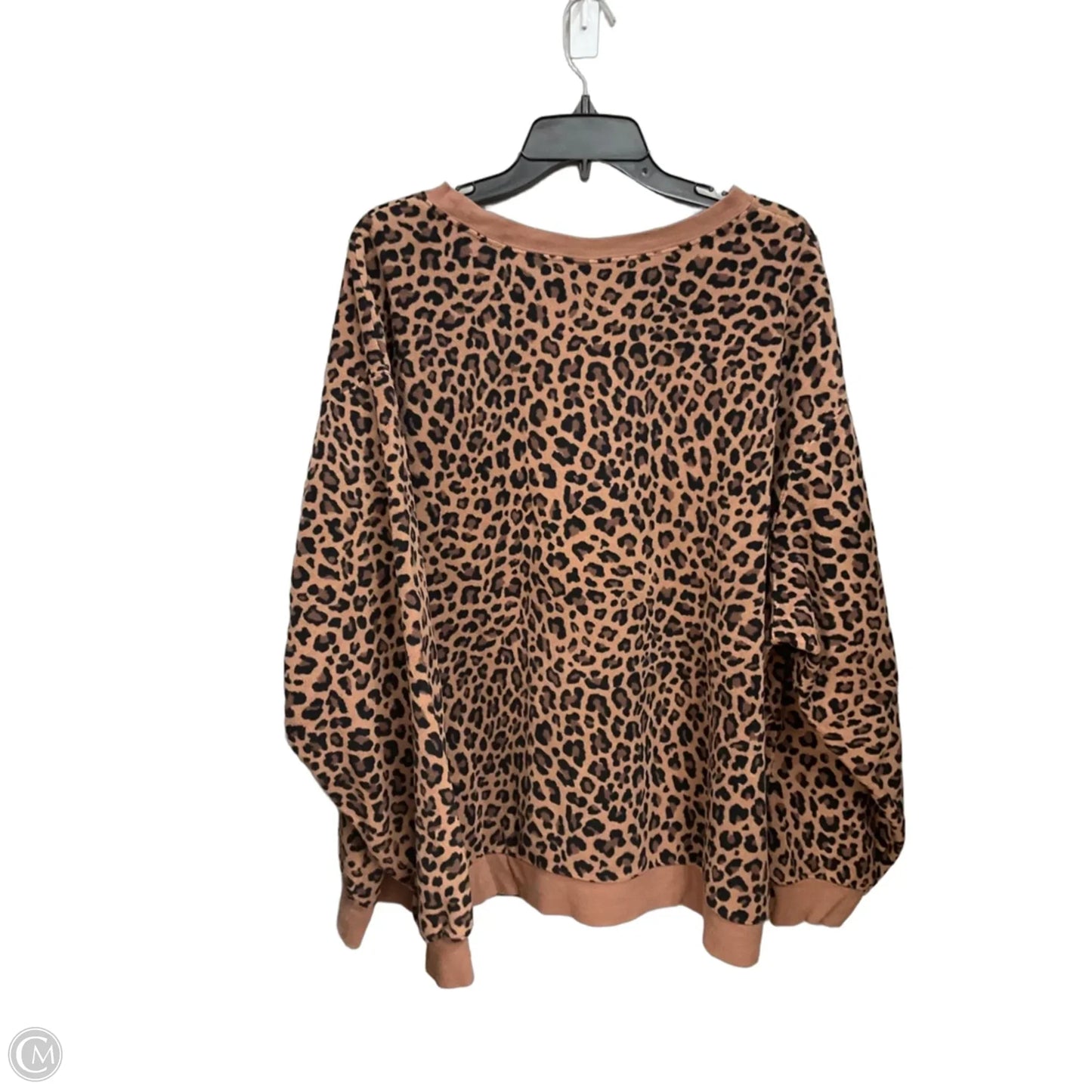 Sweatshirt Crewneck By Nike In Animal Print, Size: 3x