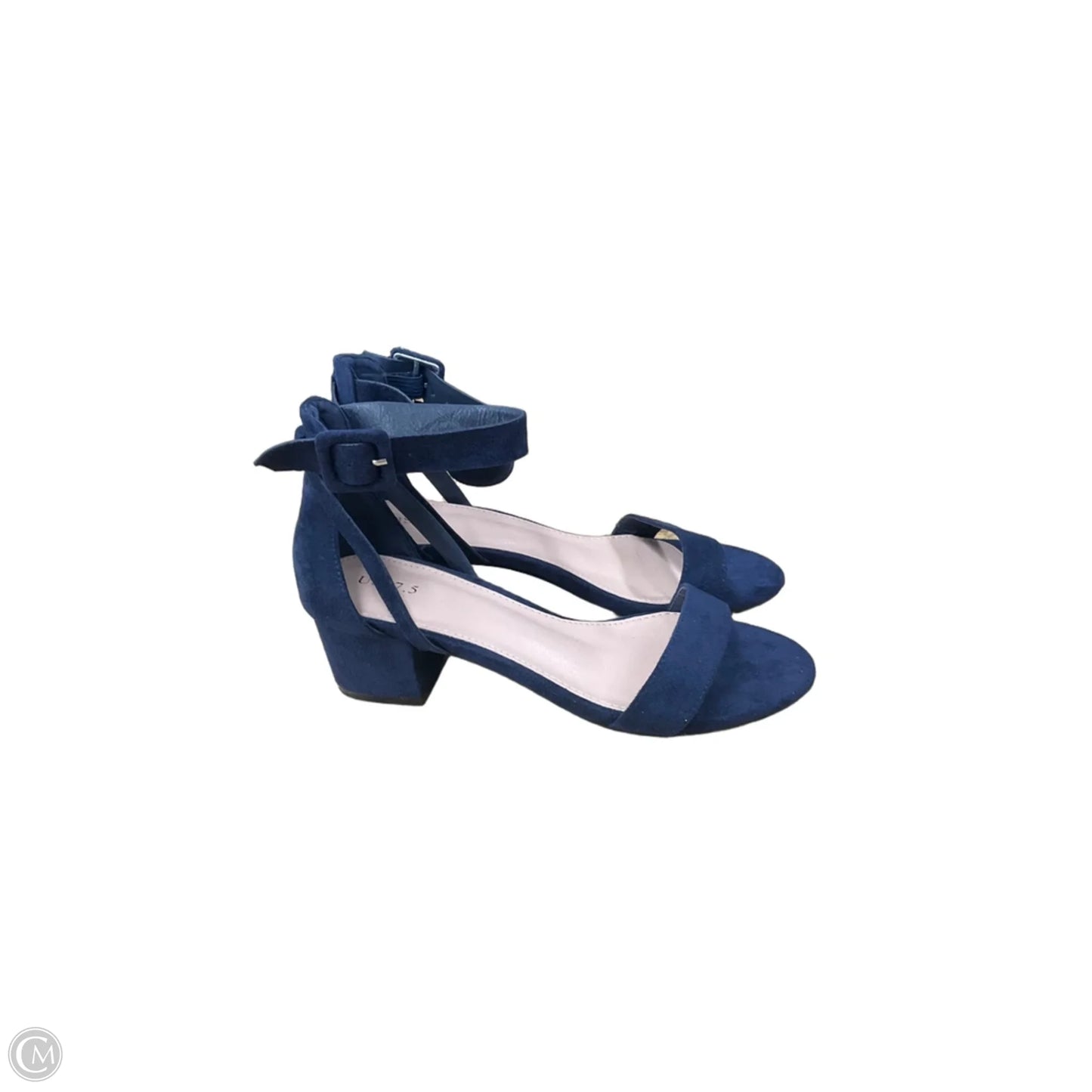 Shoes Heels Block By Clothes Mentor In Blue, Size: 7.5