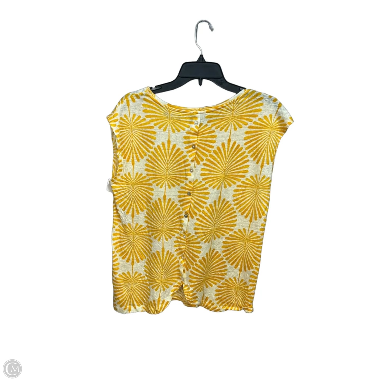 Top Sleeveless By Joie In Yellow, Size: L