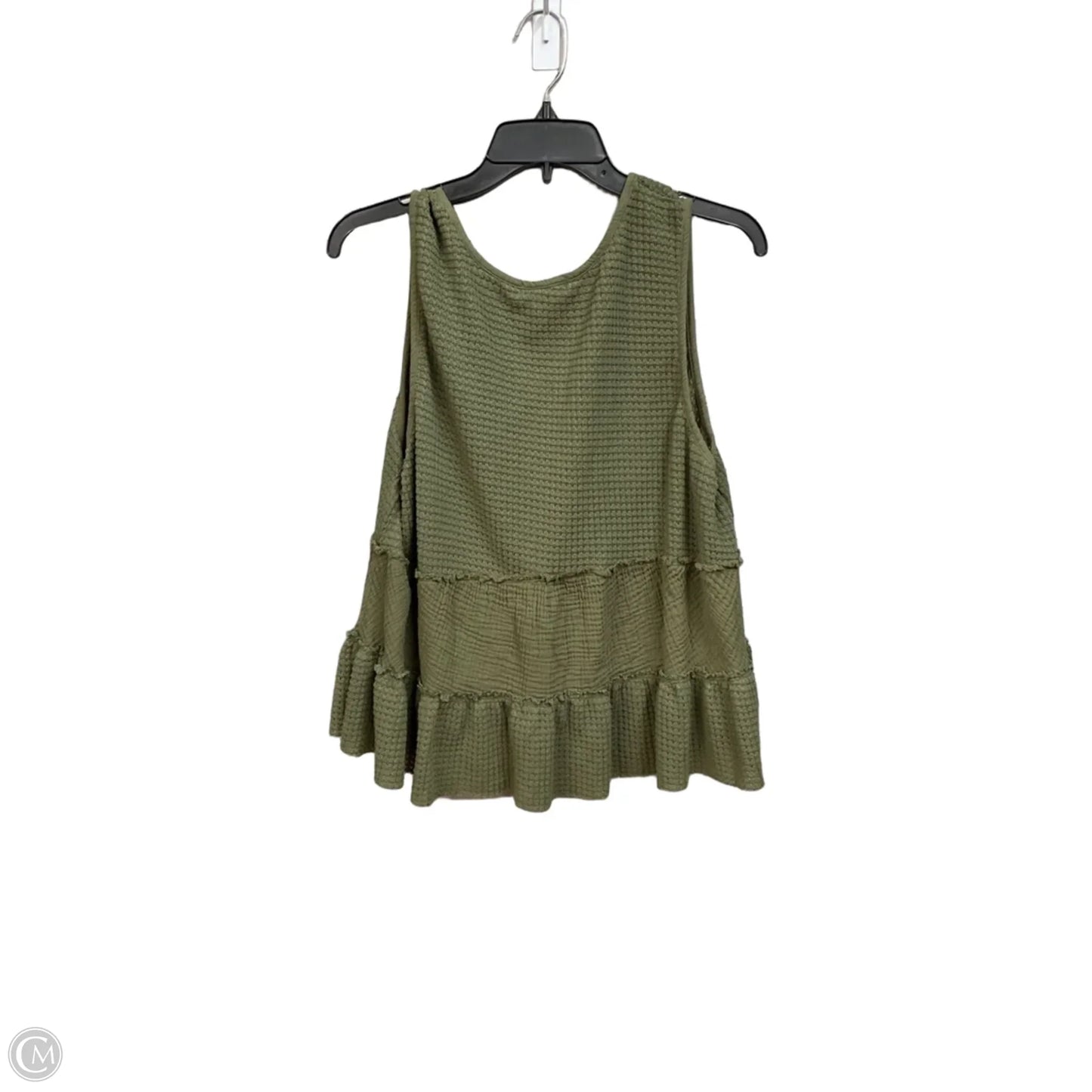 Top Sleeveless By Festi In Green, Size: L