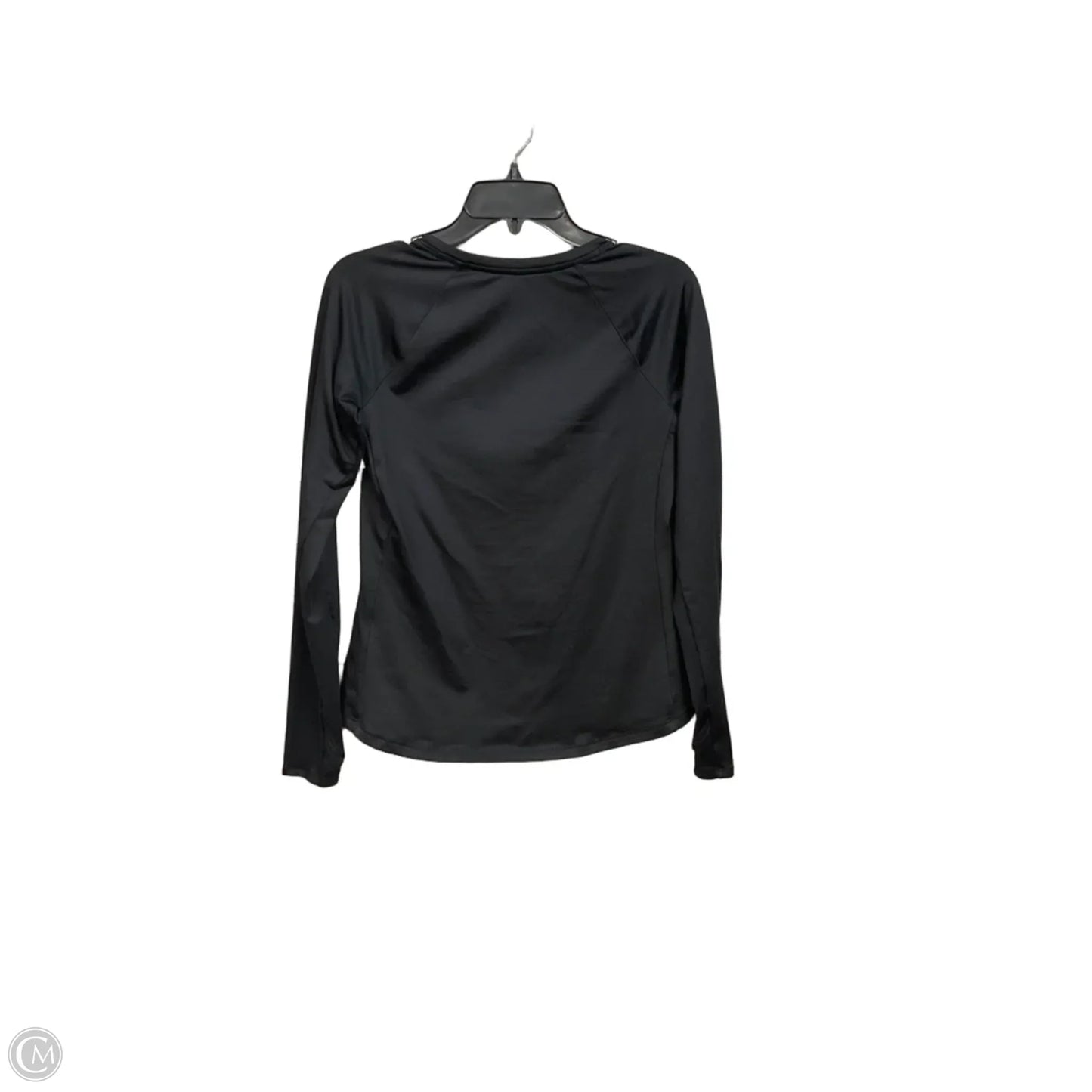 Athletic Top Long Sleeve Crewneck By Under Armour In Black, Size: M
