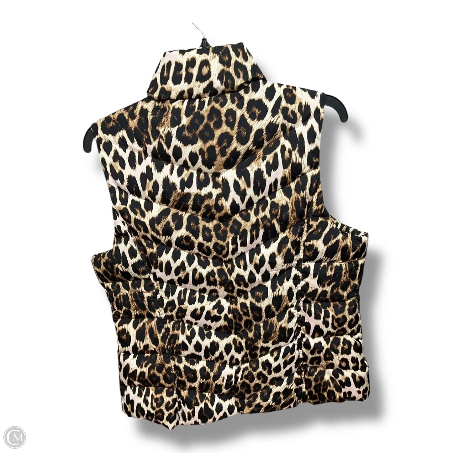 Vest Puffer & Quilted By Lands End In Animal Print, Size: M