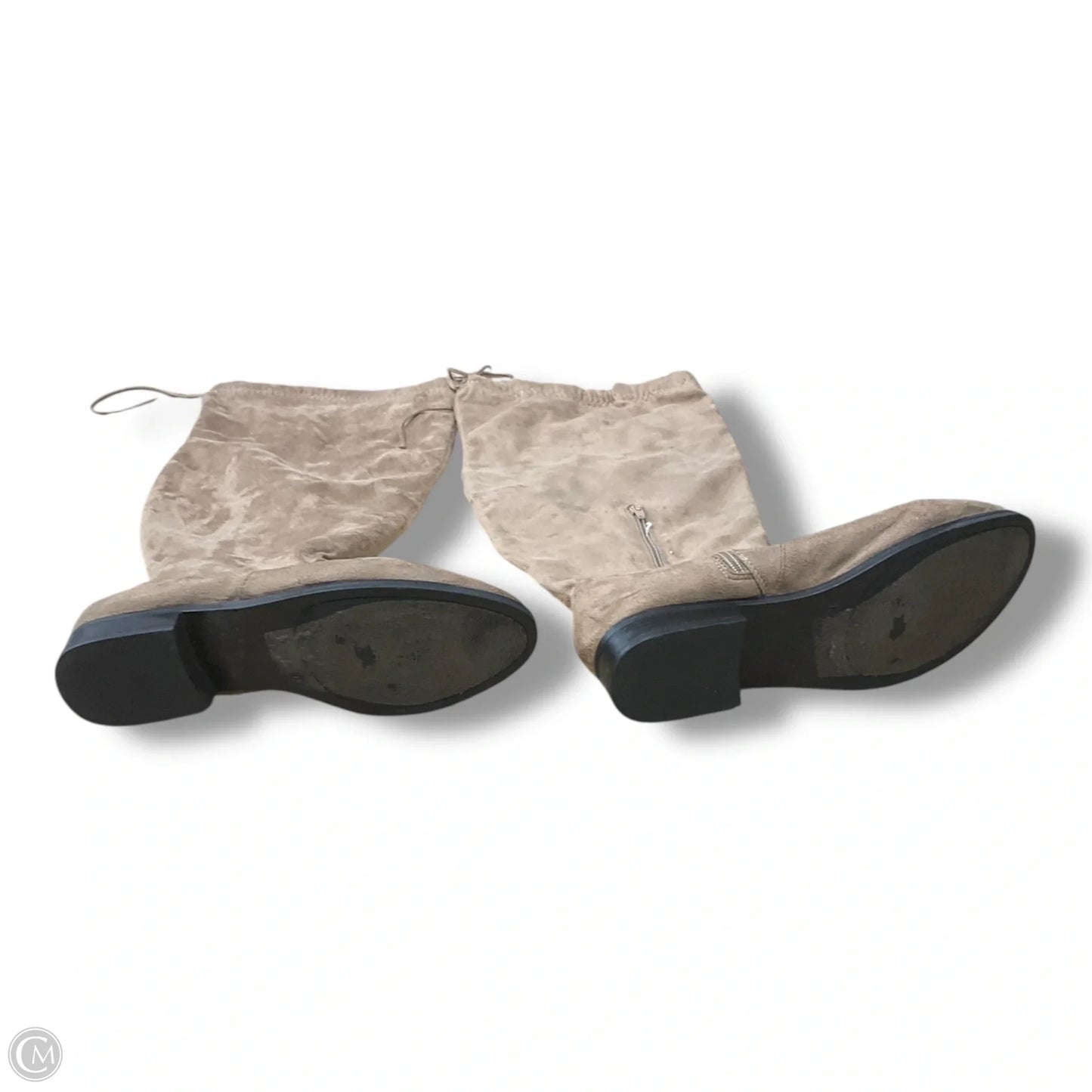 Boots Knee Flats By Clothes Mentor In Brown, Size: 11