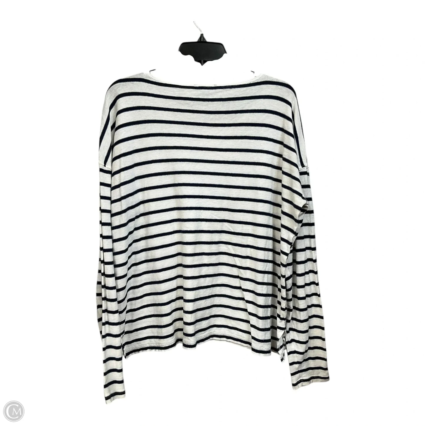 Top Long Sleeve By J. Crew In Striped Pattern, Size: M