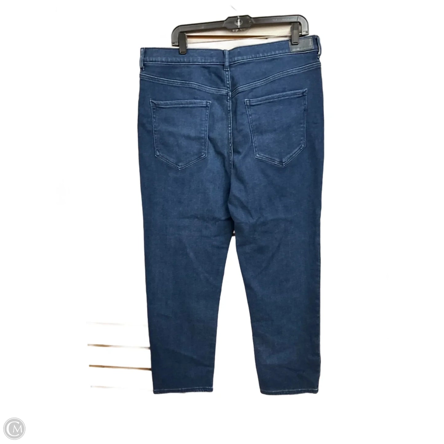 Jeans Boot Cut By Express In Blue Denim, Size: 16