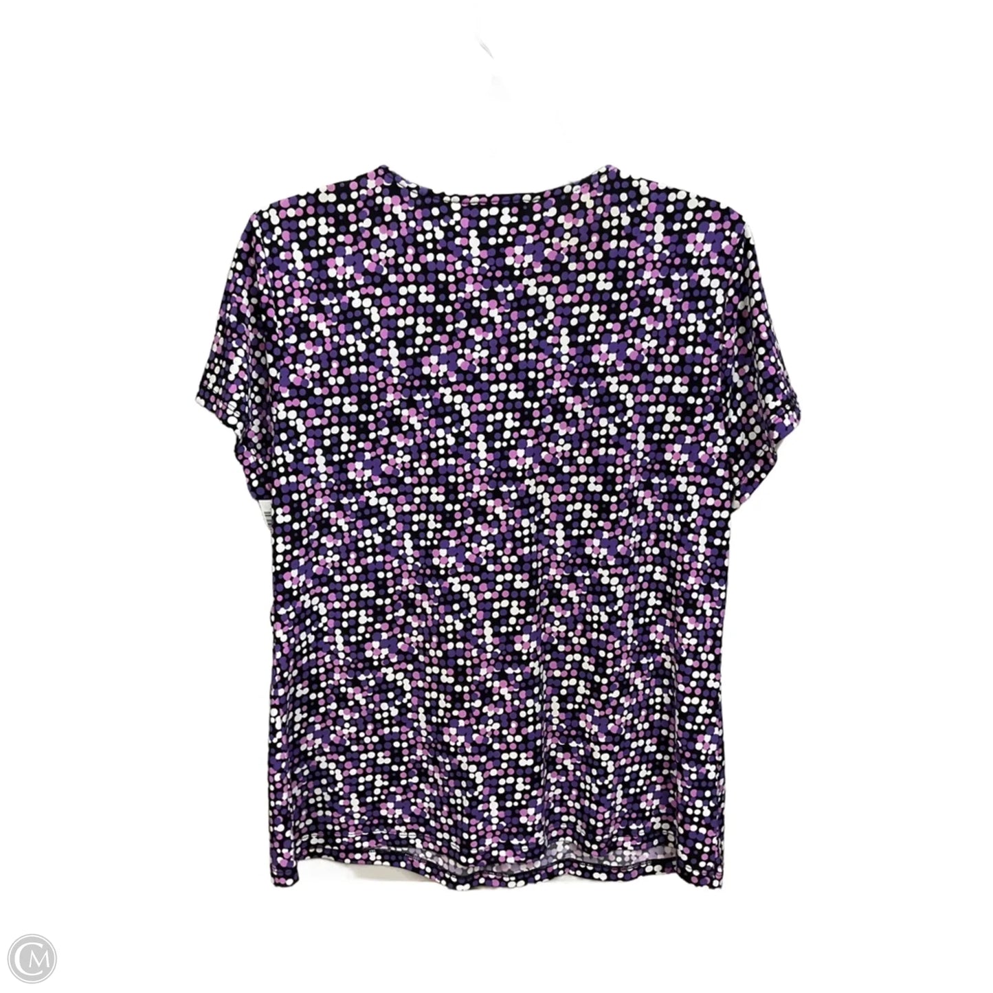 Top Short Sleeve By Laura Ashley In Purple, Size: M