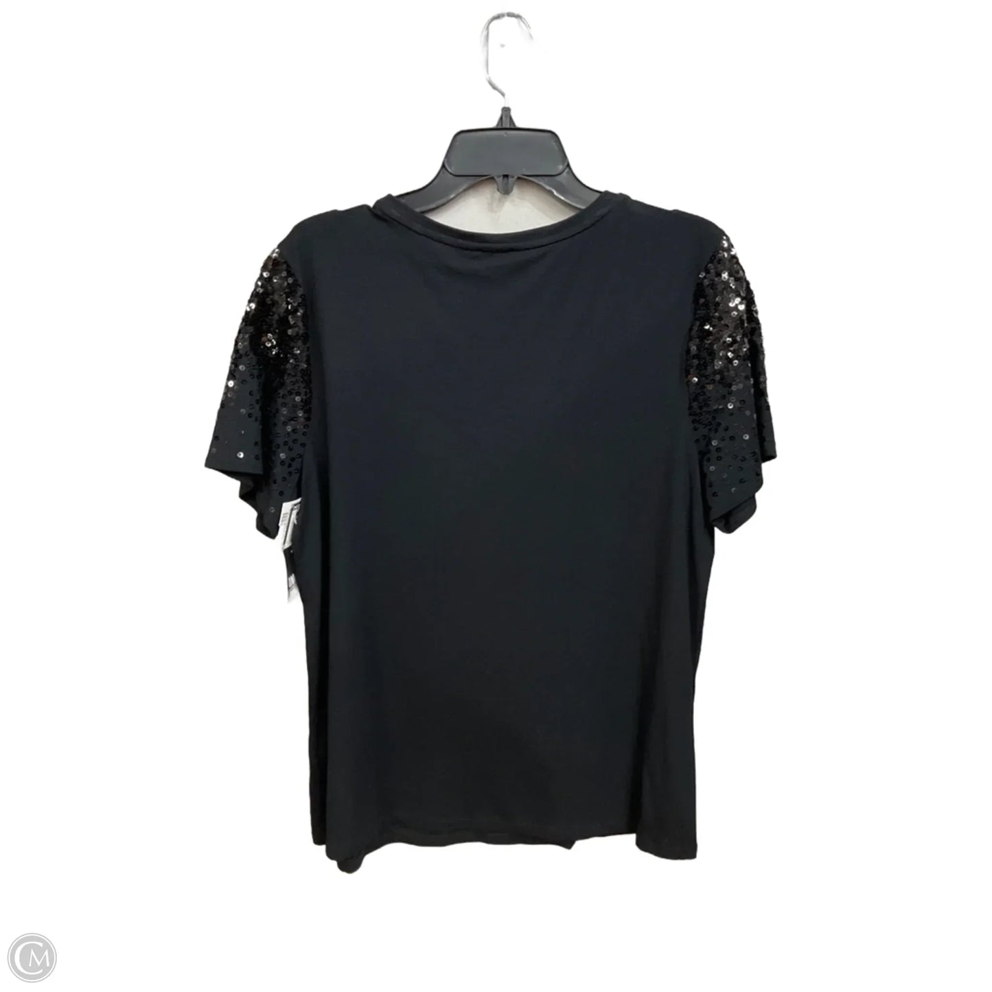 Top Short Sleeve By Inc In Black, Size: Xl