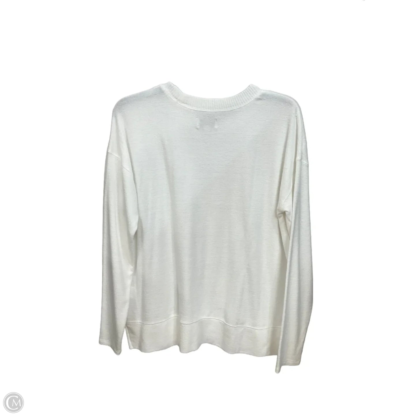 Top Long Sleeve Basic By Lucky Brand In White, Size: M