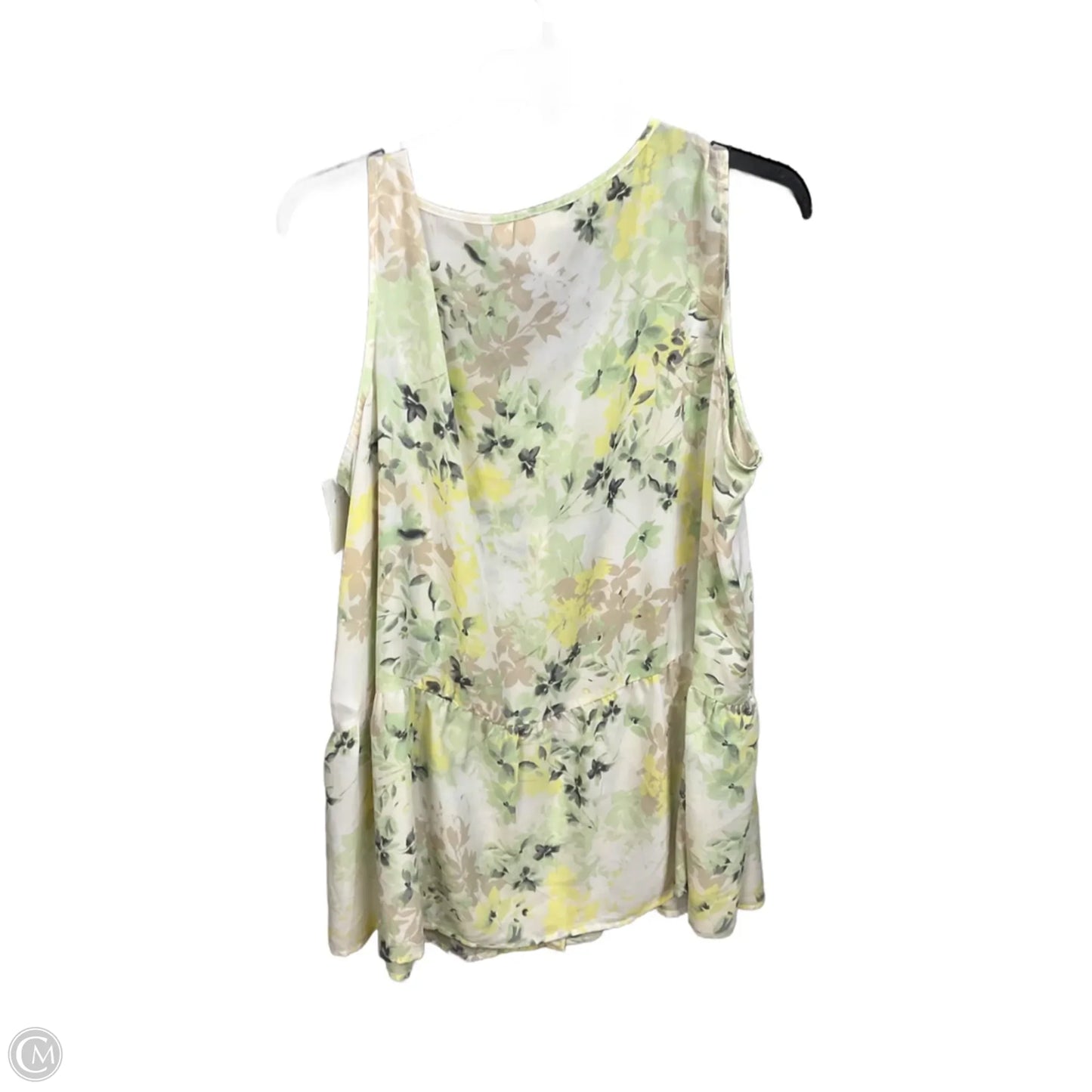 Top Sleeveless By Emaline In Floral Print, Size: 1x