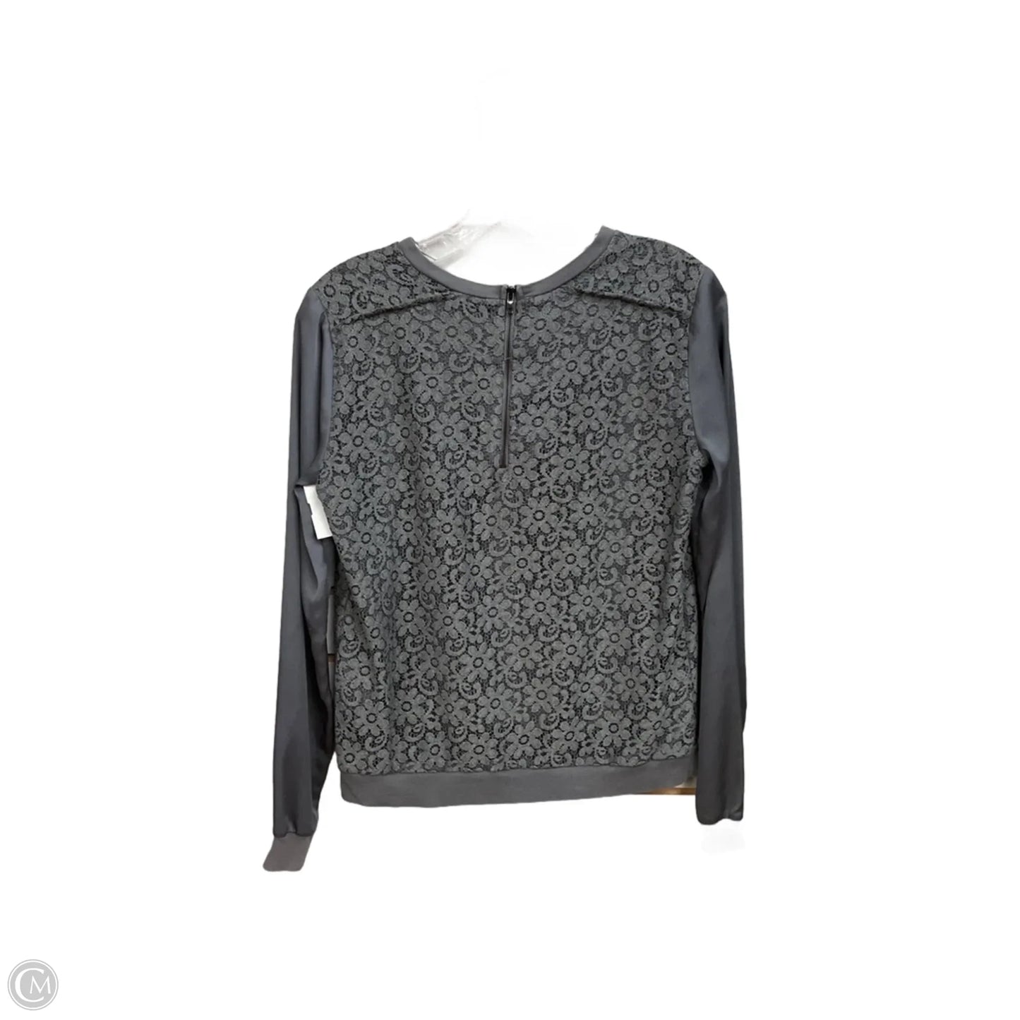 Top Long Sleeve By Ann Taylor In Grey, Size: Xs