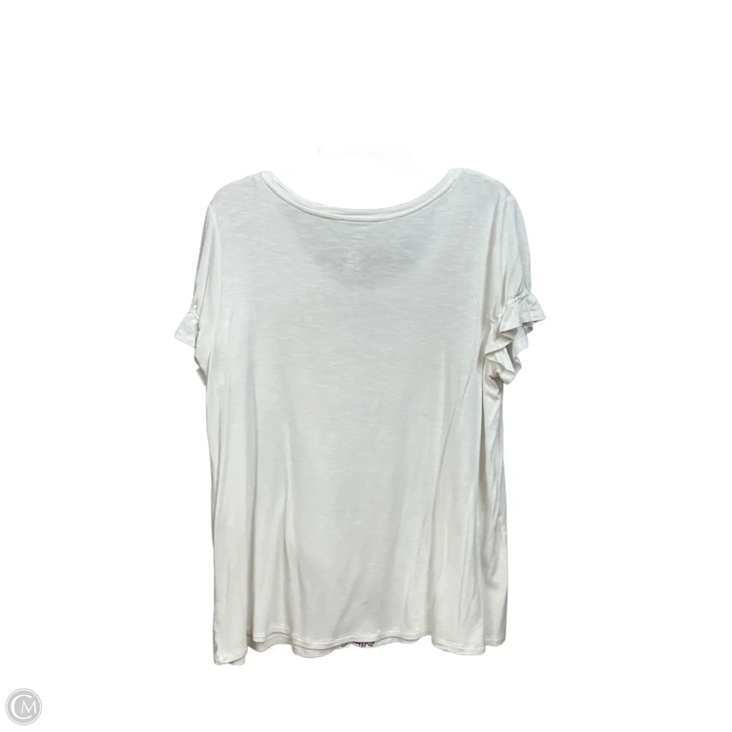 Top Short Sleeve By St Johns Bay In White, Size: Xl