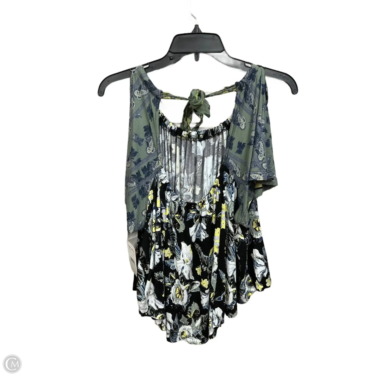 Top Short Sleeve By Free People In Floral Print, Size: S