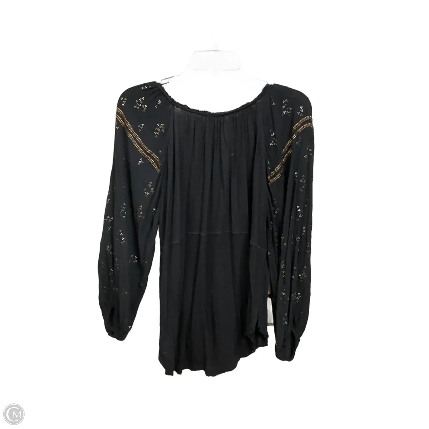 Top Long Sleeve By Free People In Black, Size: Xs