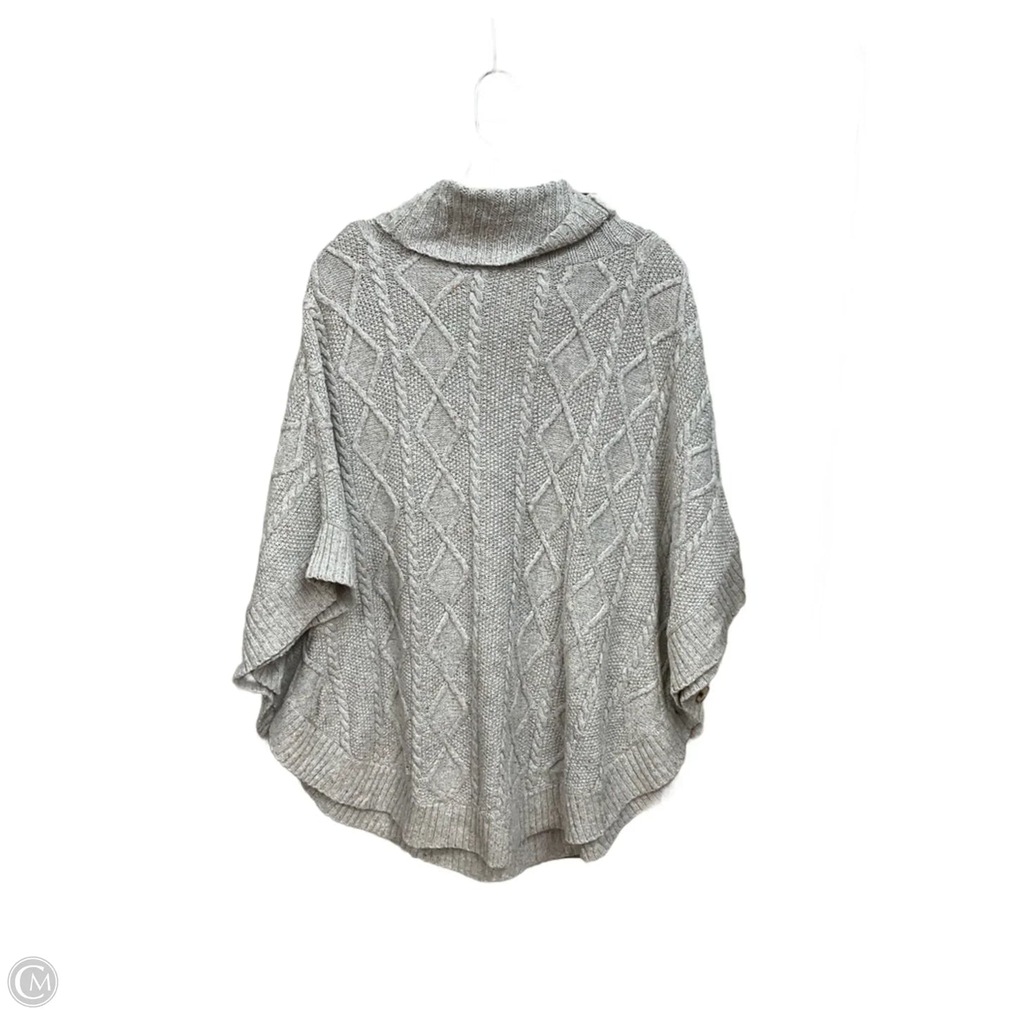 Poncho By Talbots In Grey, Size: L